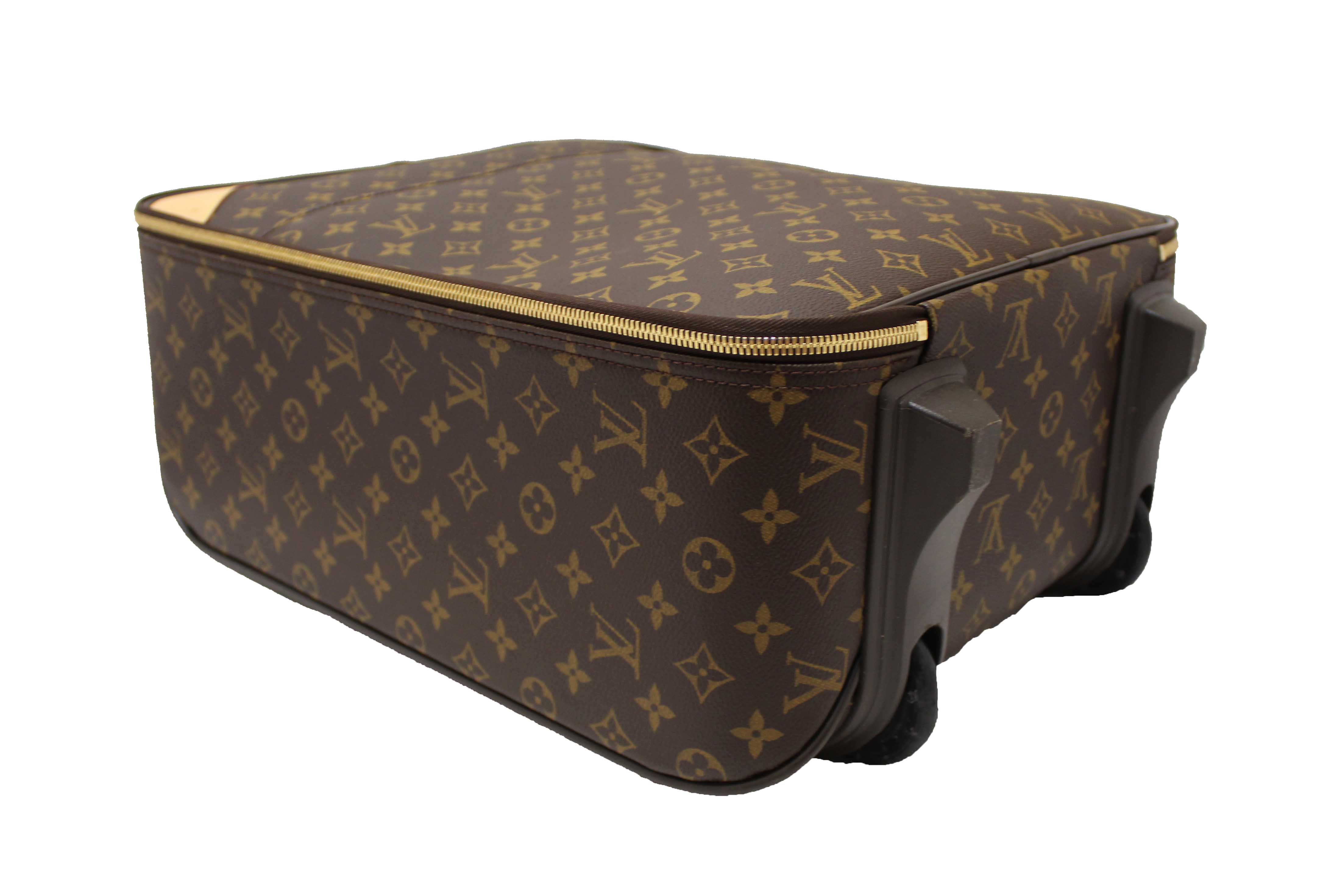 Authentic Louis Vuitton Classic Monogram Pegase 45 Luggage Rolling Suitcase