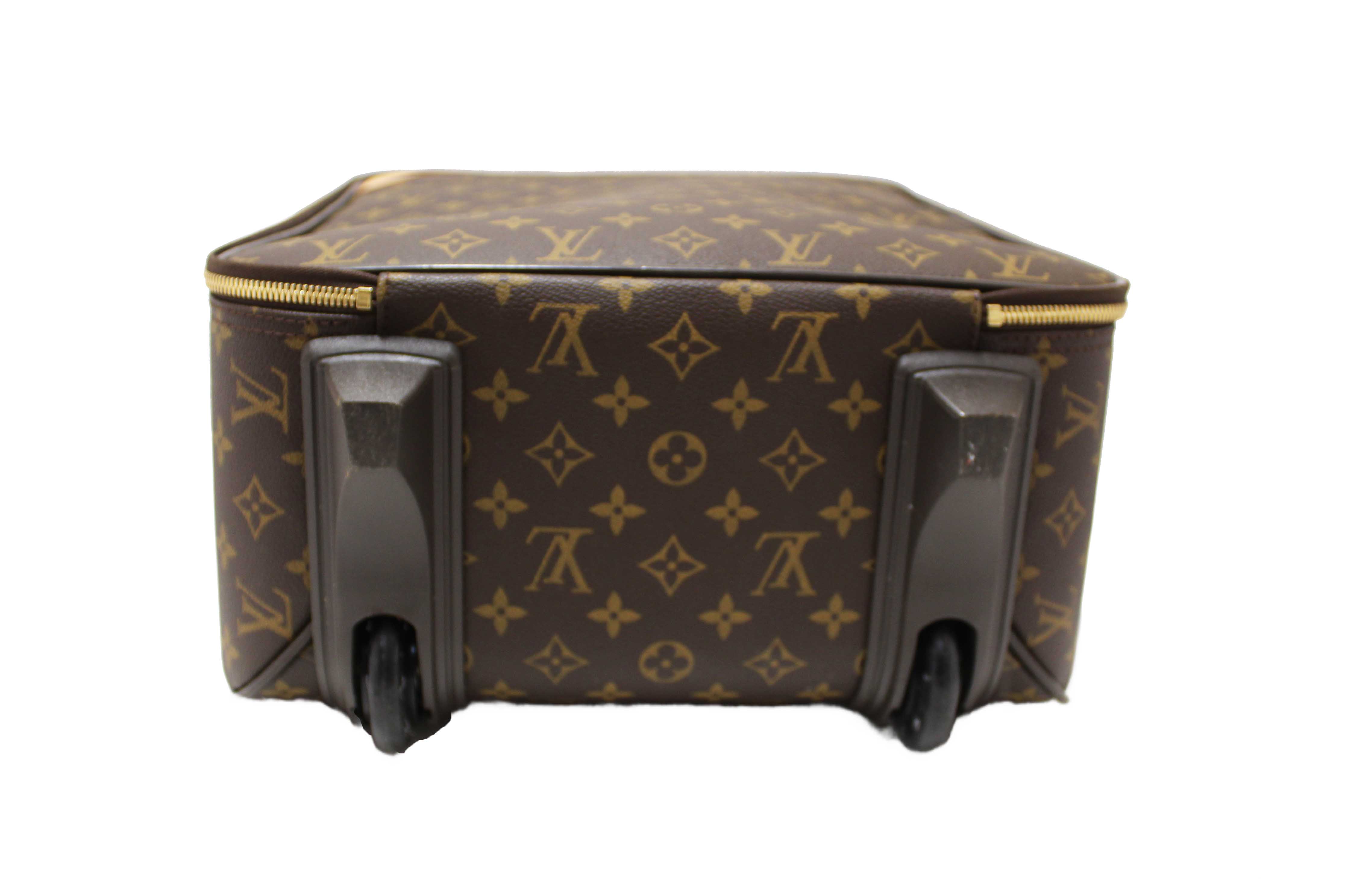 Authentic Louis Vuitton Classic Monogram Pegase 45 Luggage Rolling Suitcase