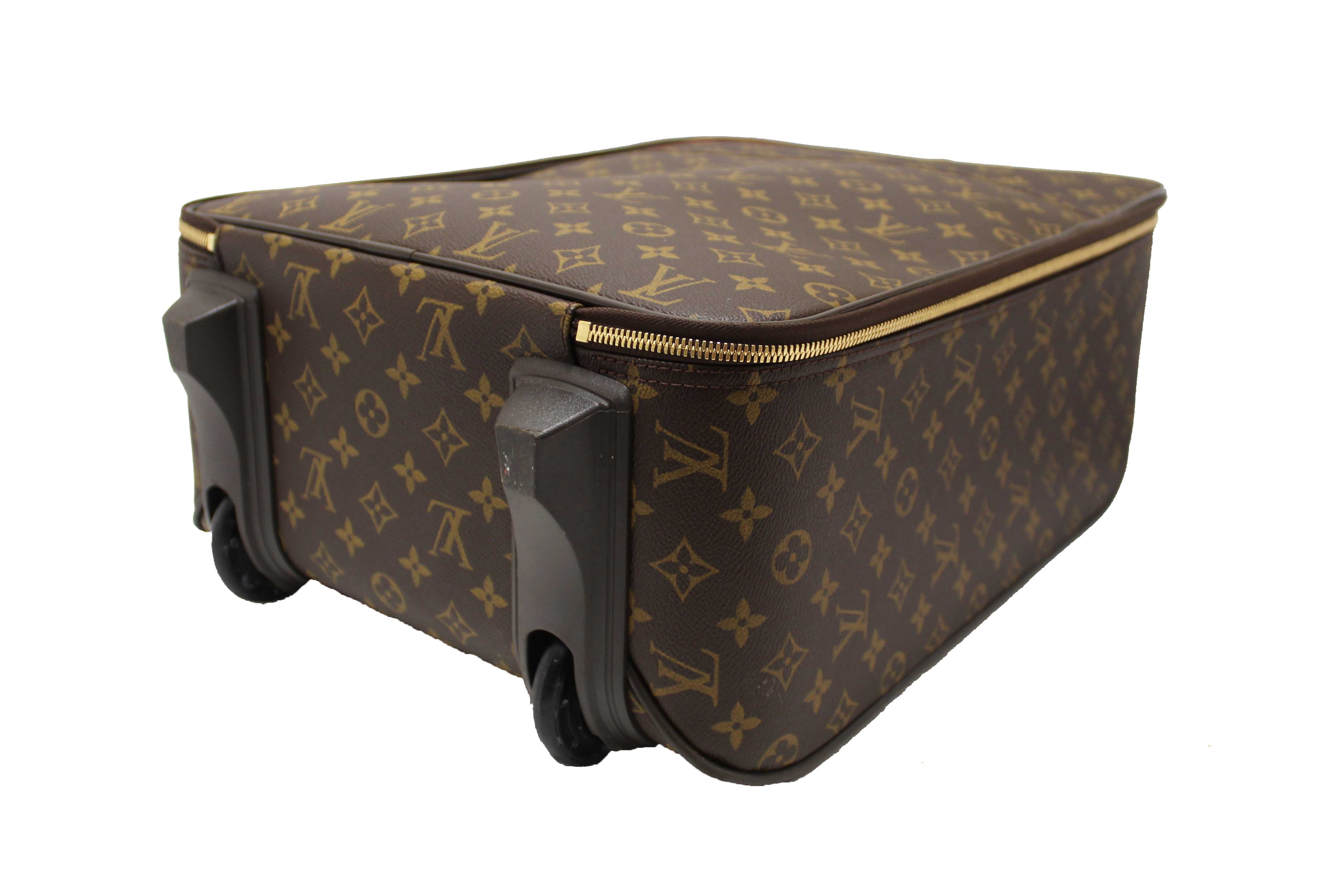 Authentic Louis Vuitton Classic Monogram Pegase 45 Luggage Rolling Suitcase