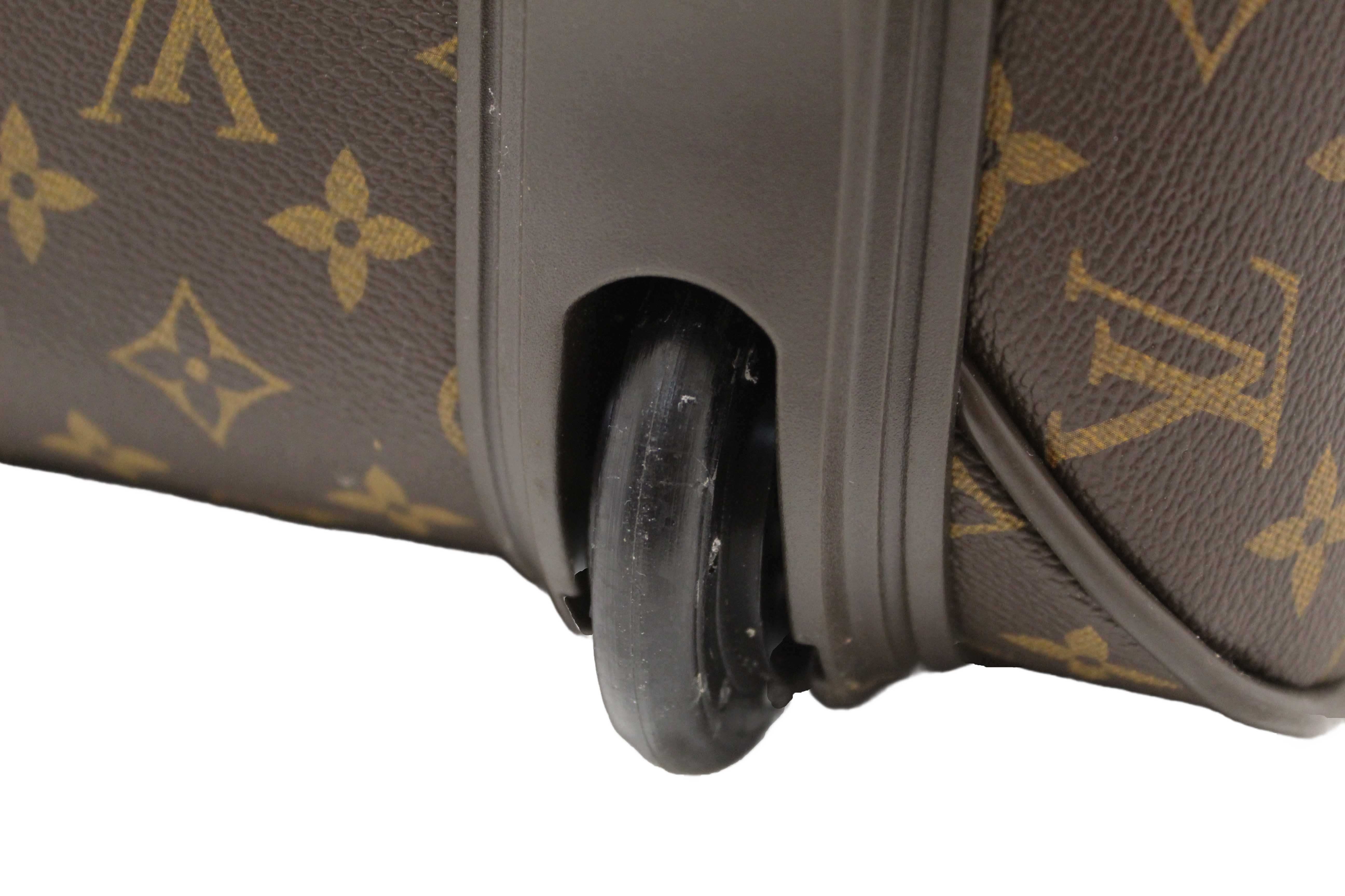 Authentic Louis Vuitton Classic Monogram Pegase 45 Luggage Rolling Suitcase