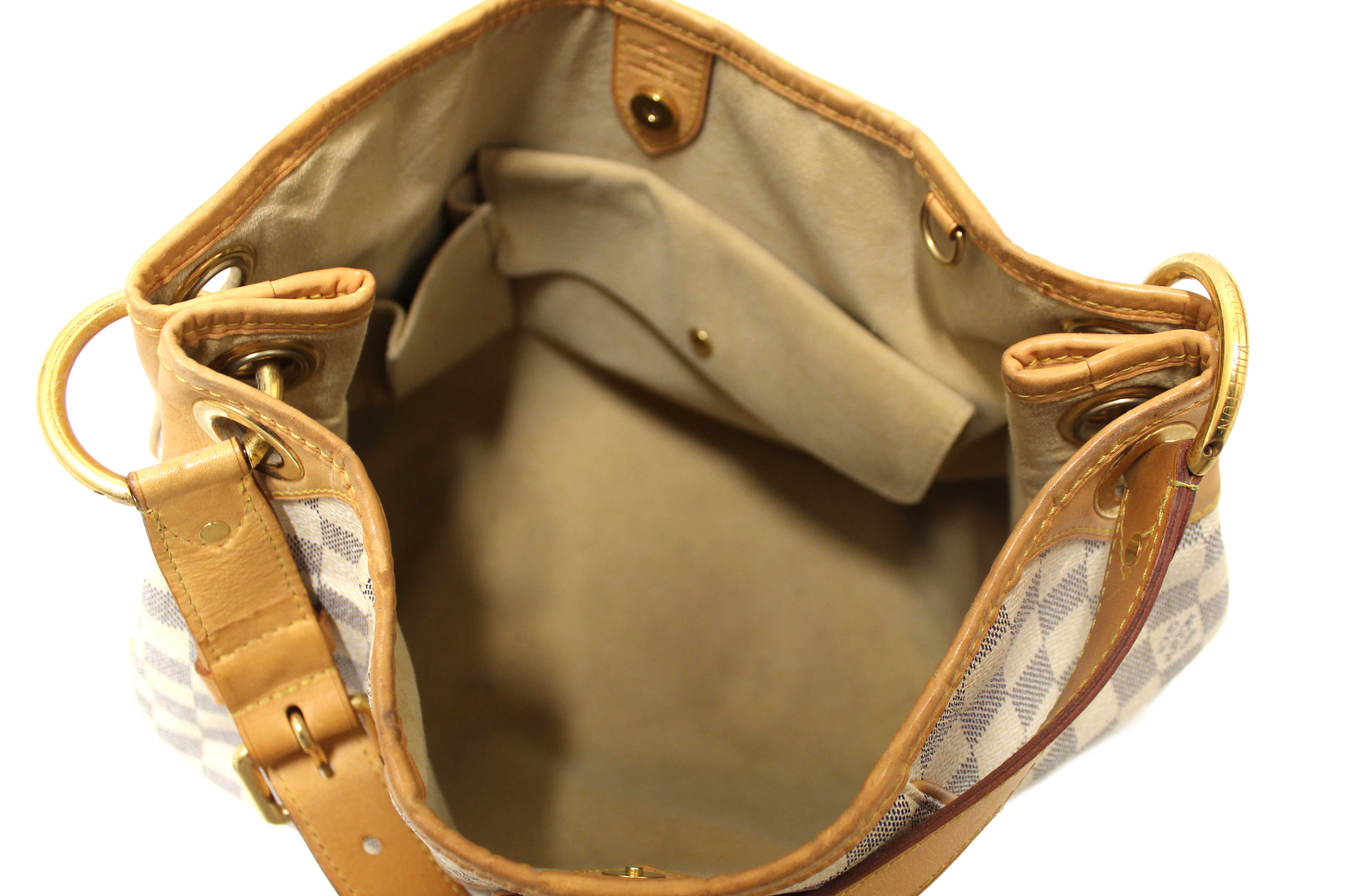 Authentic Louis Vuitton Damier Azur Galliera PM Shoulder Bag