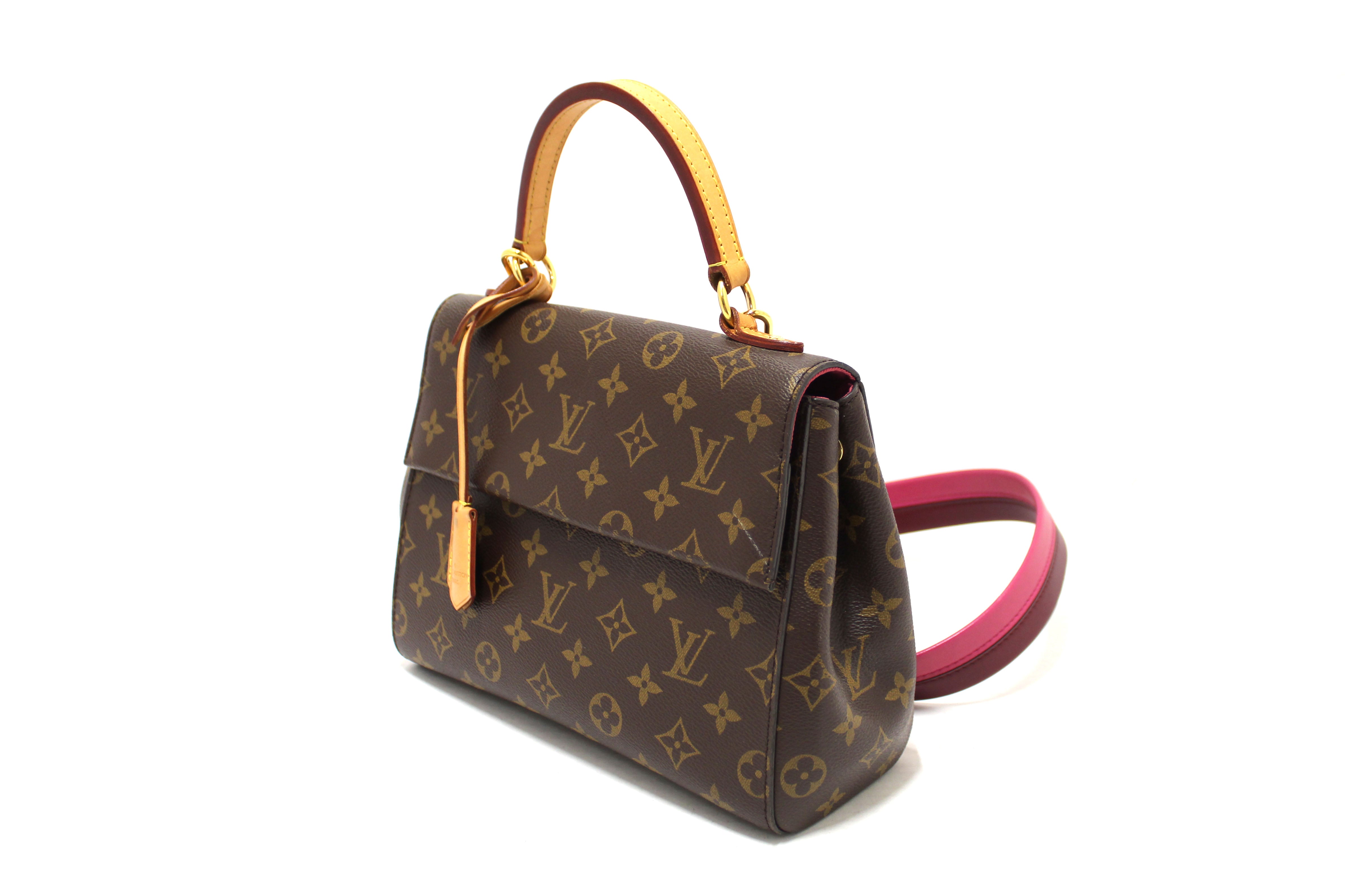 Authentic Louis Vuitton Classic Monogram Cluny BB Handbag