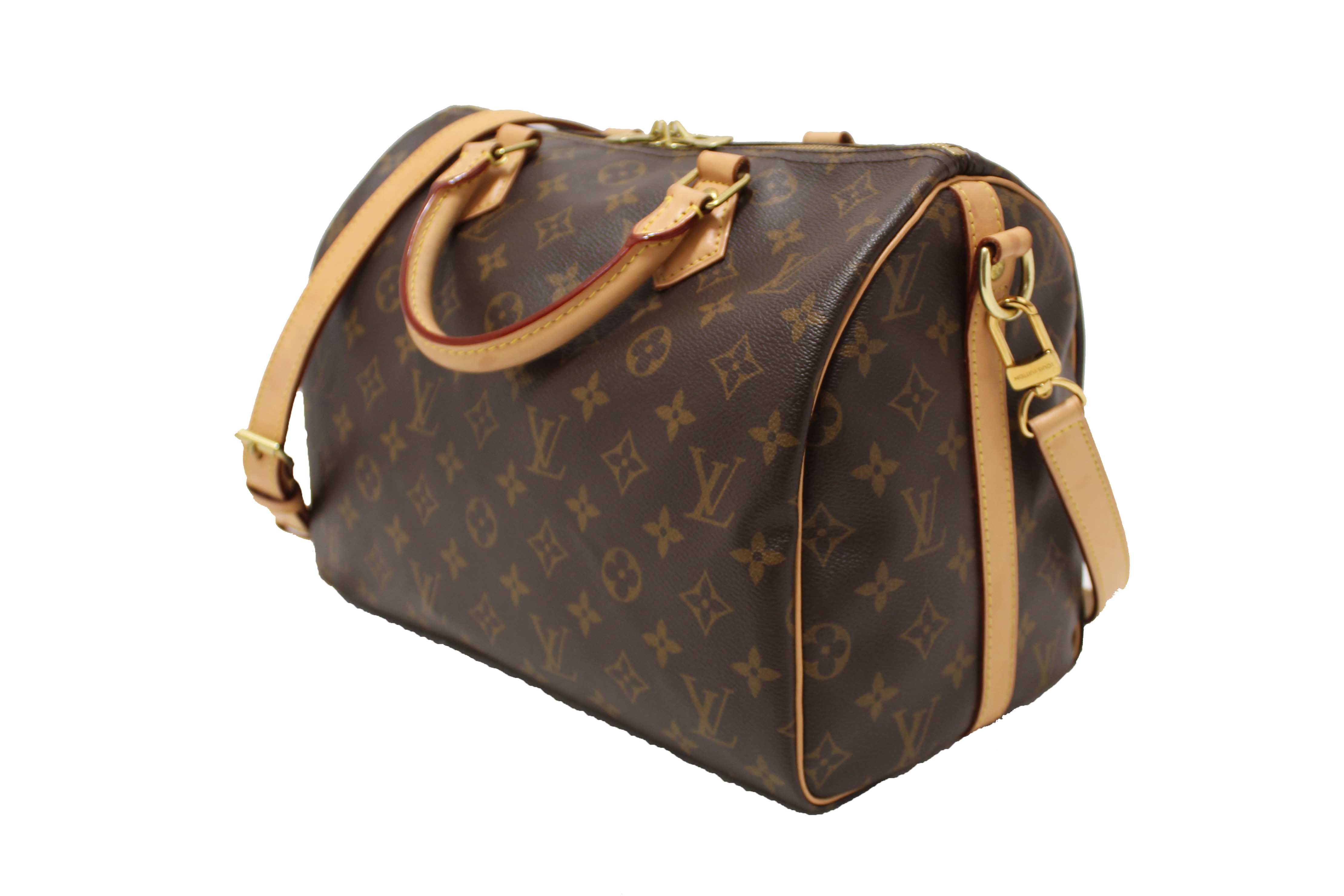 Authentic Louis Vuitton Classic Monogram Speedy Bandoulière 30 Bag
