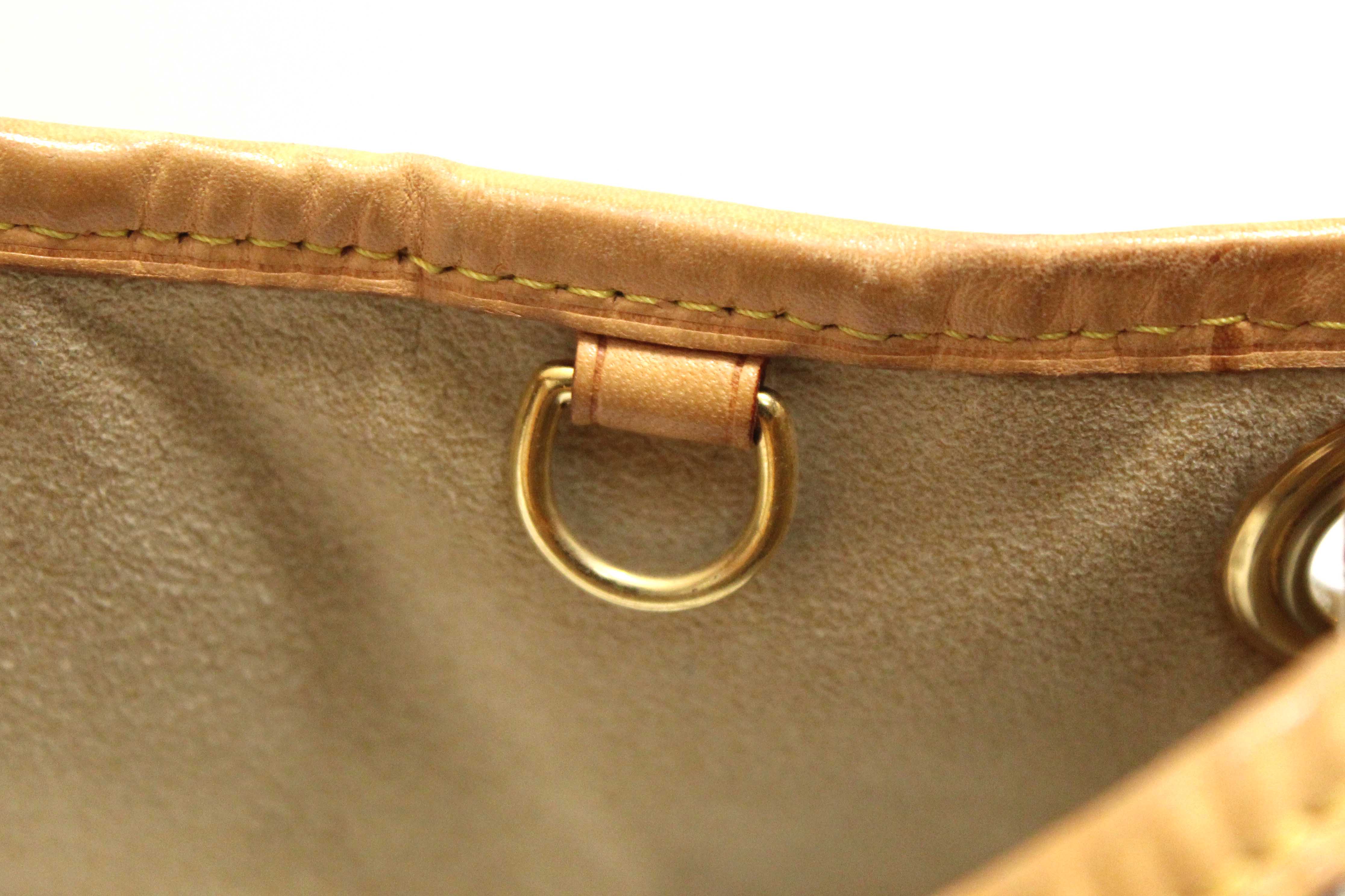 Authentic Louis Vuitton Damier Azur Galliera PM Shoulder Bag