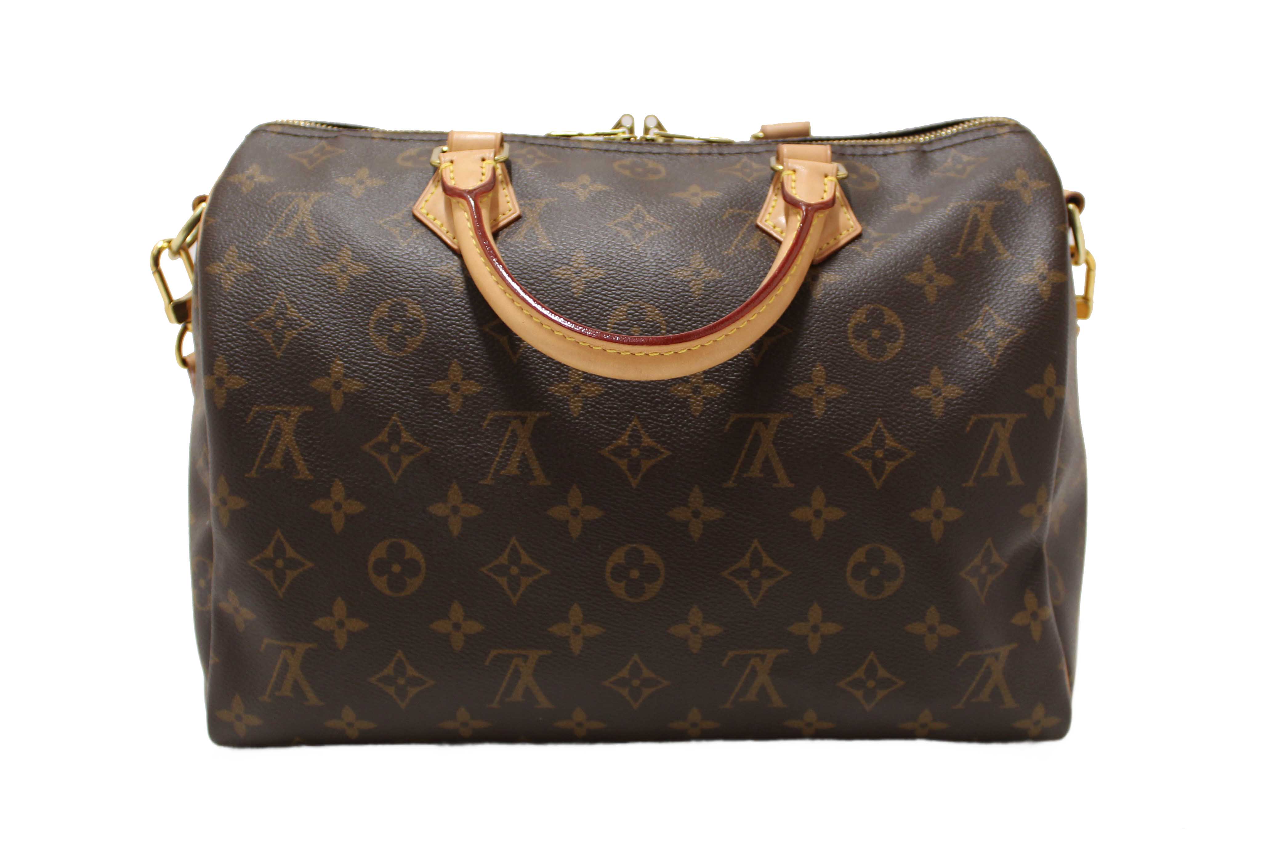 Authentic Louis Vuitton Classic Monogram Speedy Bandoulière 30 Bag