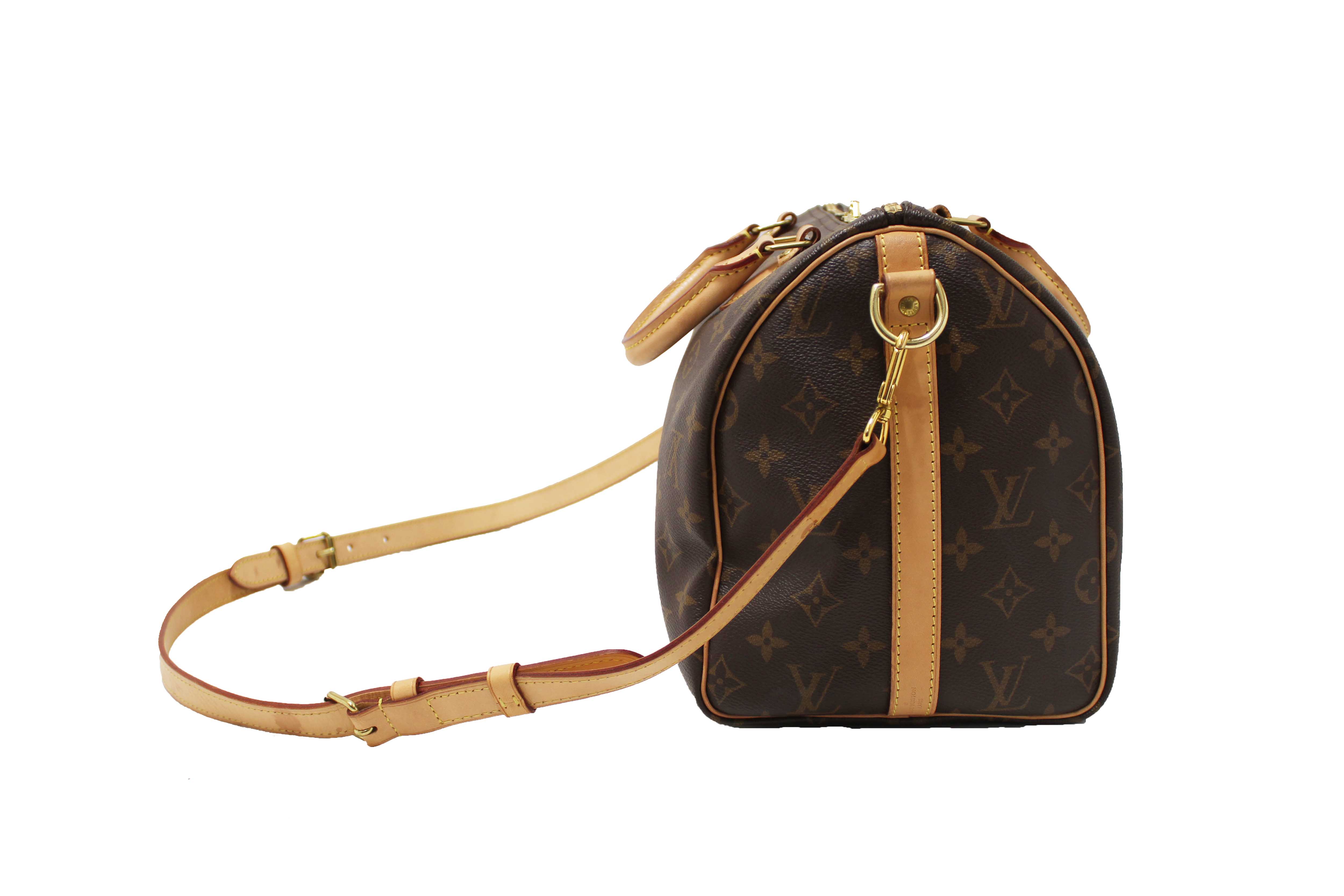 Authentic Louis Vuitton Classic Monogram Speedy Bandoulière 30 Bag