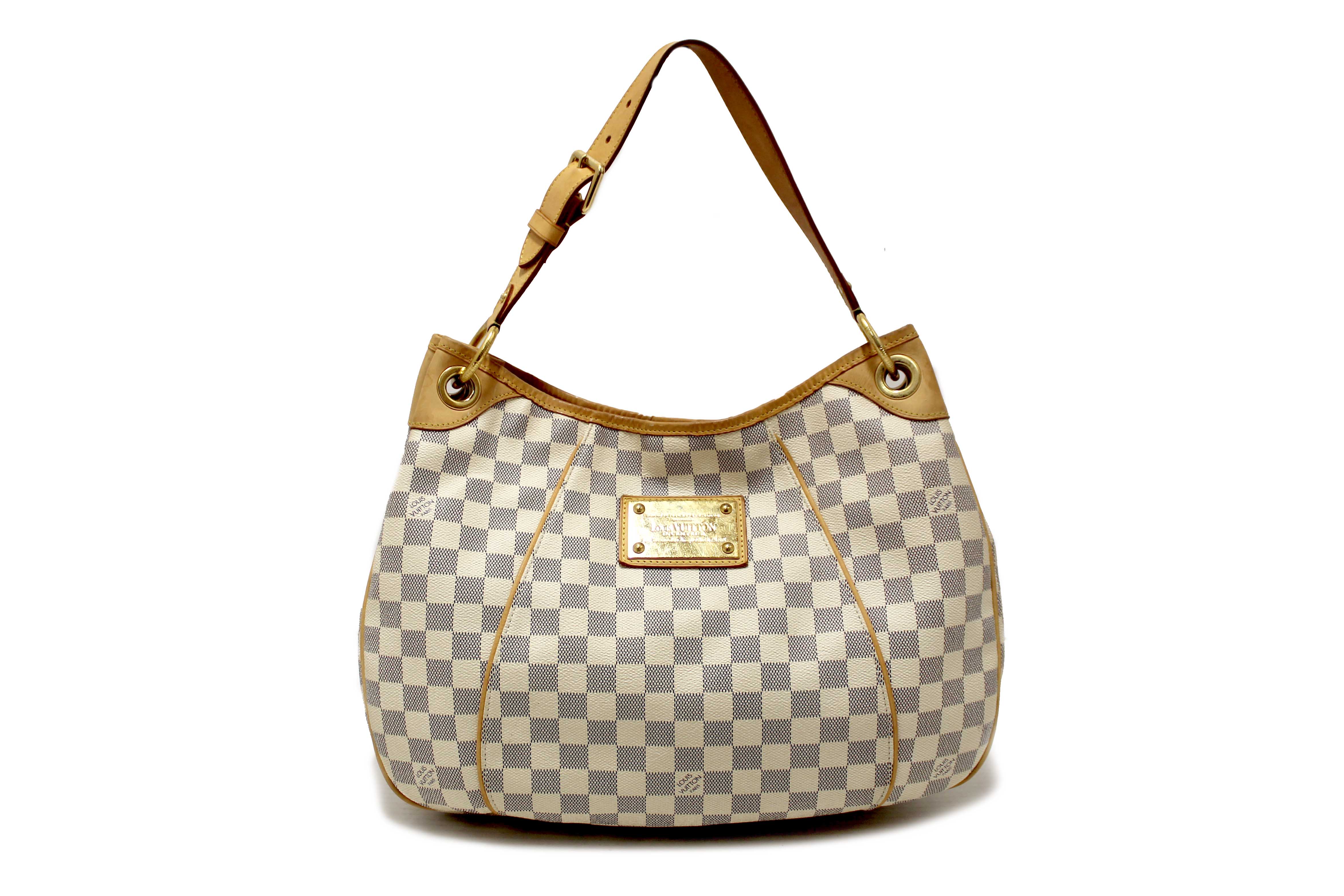 Authentic Louis Vuitton Damier Azur Galliera PM Shoulder Bag