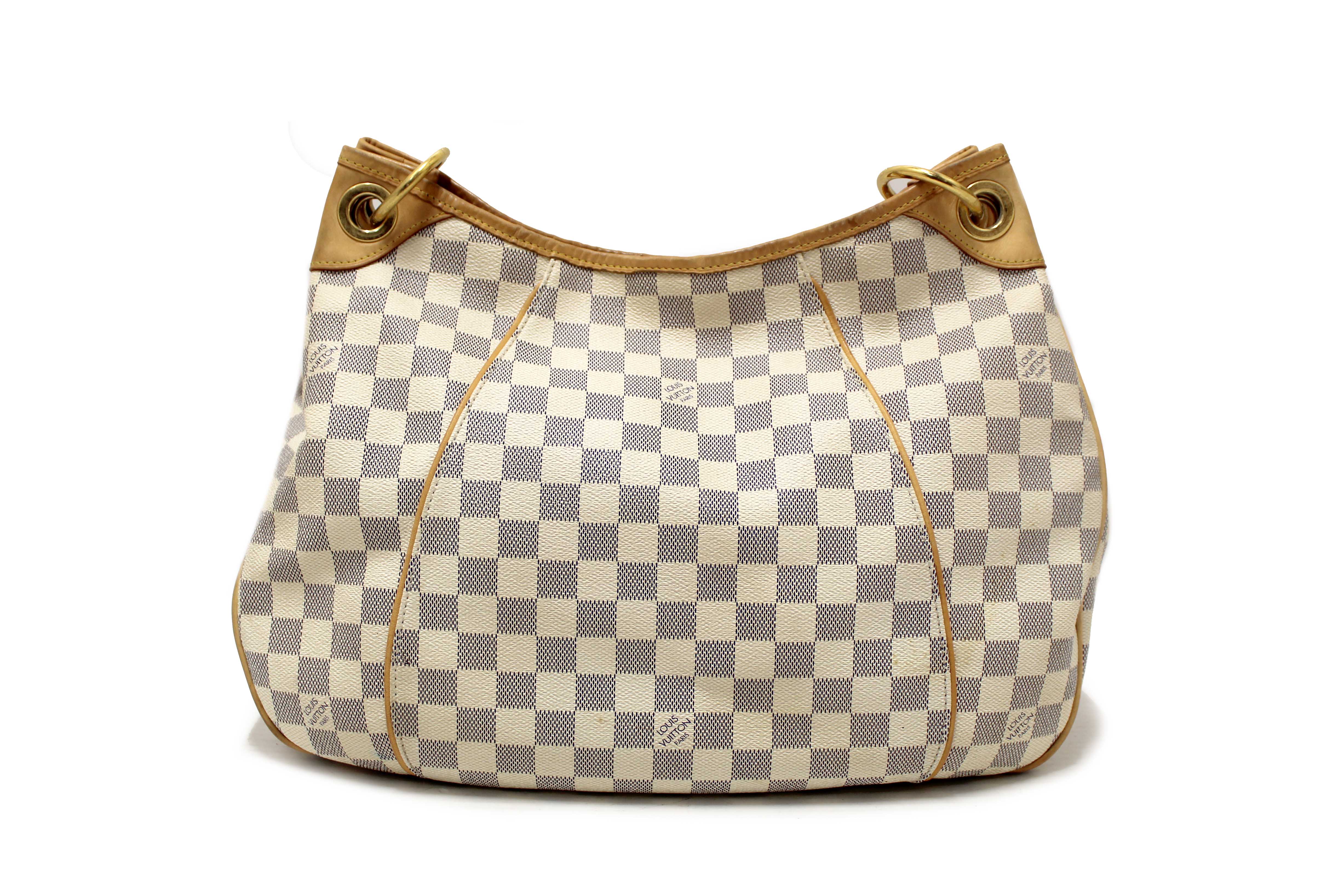 Authentic Louis Vuitton Damier Azur Galliera PM Shoulder Bag