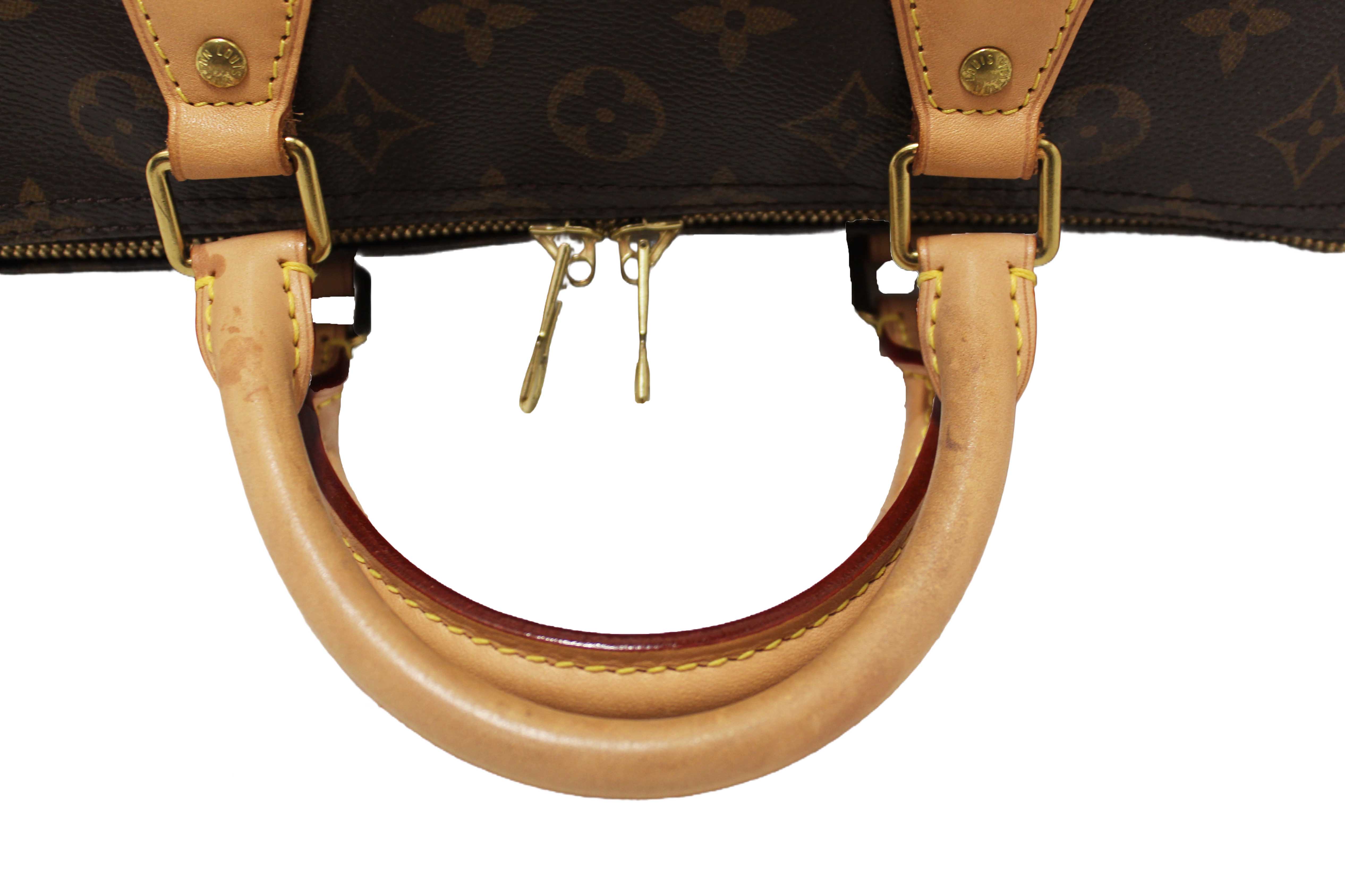 Authentic Louis Vuitton Classic Monogram Speedy Bandoulière 30 Bag