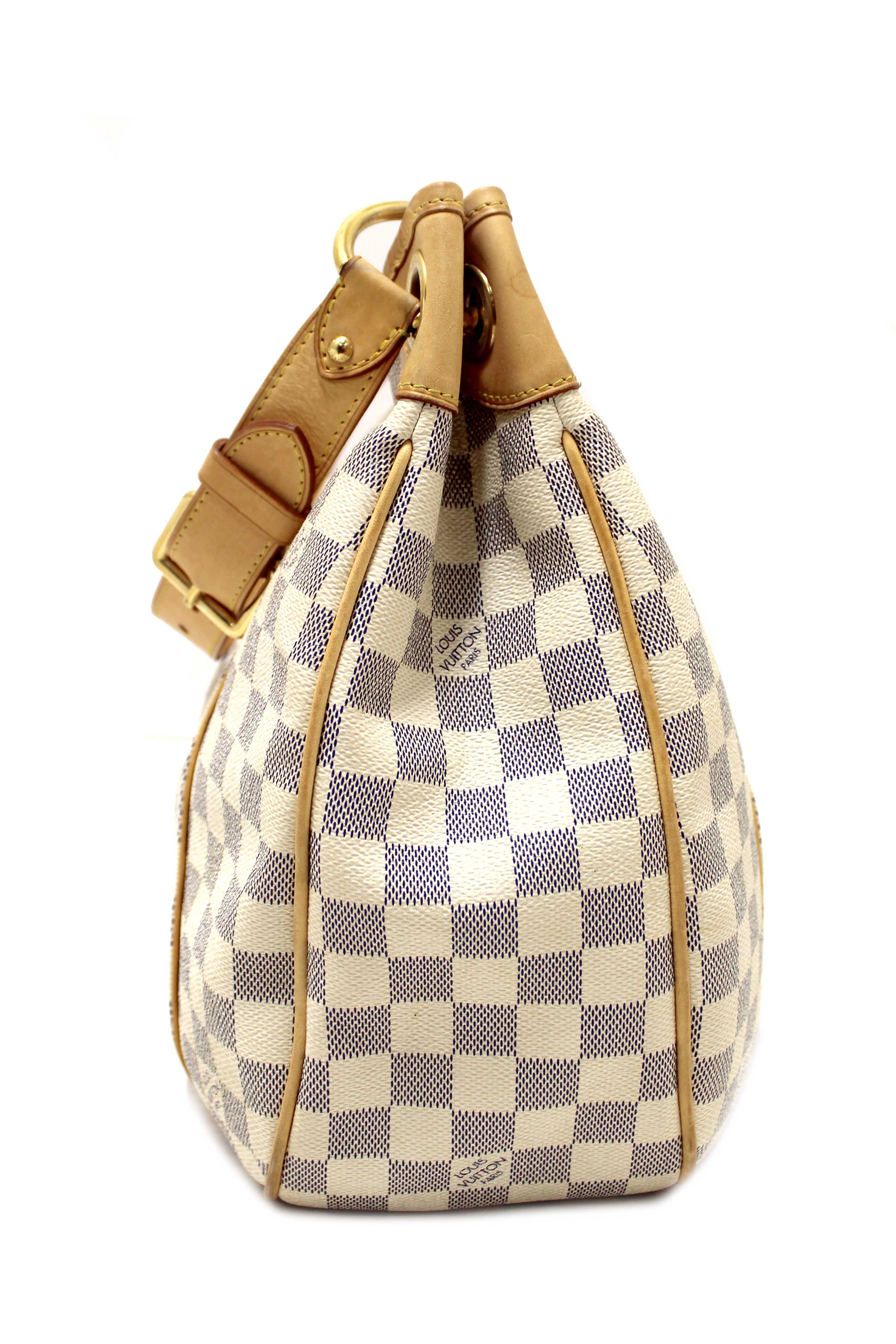 Authentic Louis Vuitton Damier Azur Galliera PM Shoulder Bag