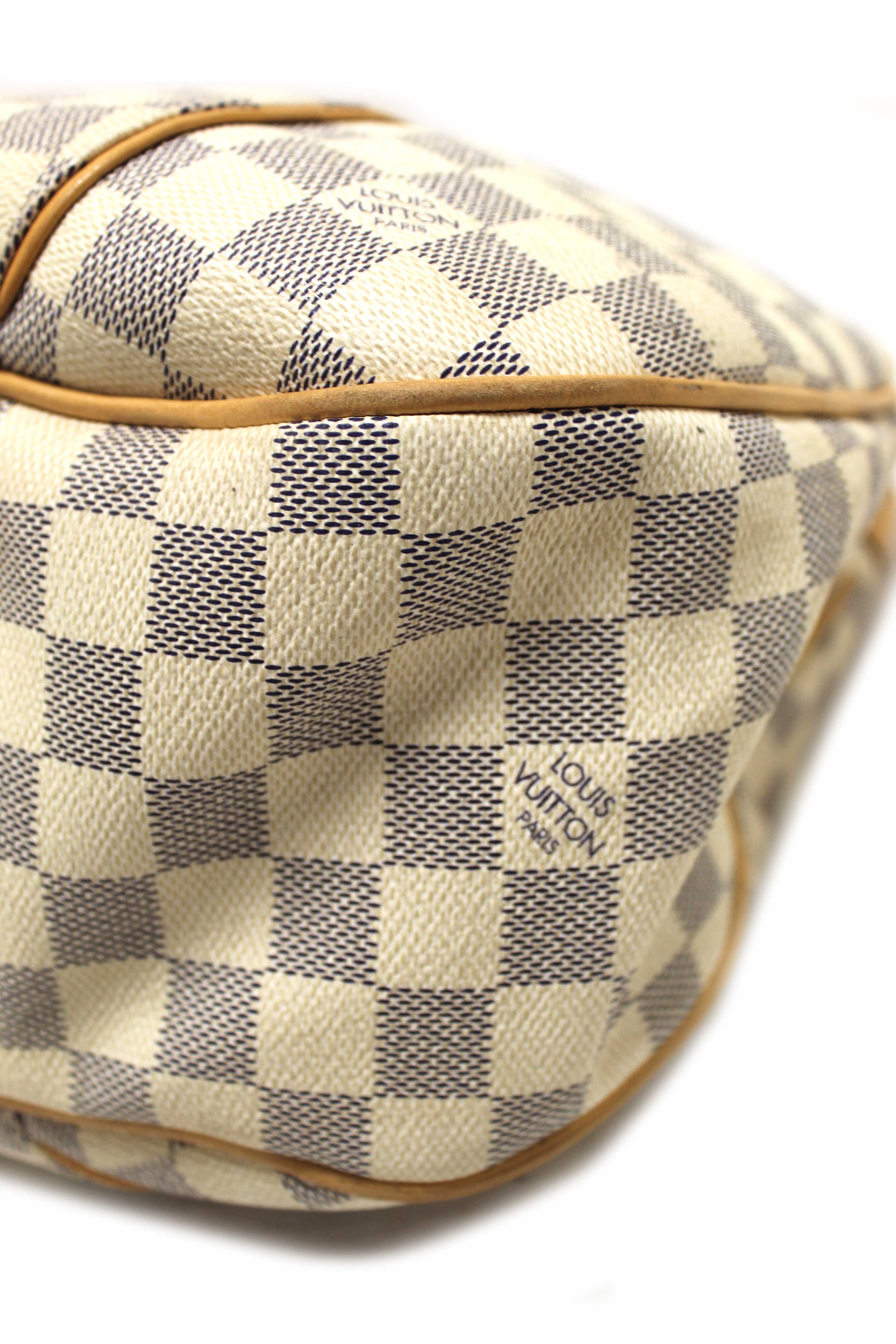 Authentic Louis Vuitton Damier Azur Galliera PM Shoulder Bag