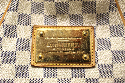 Authentic Louis Vuitton Damier Azur Galliera PM Shoulder Bag