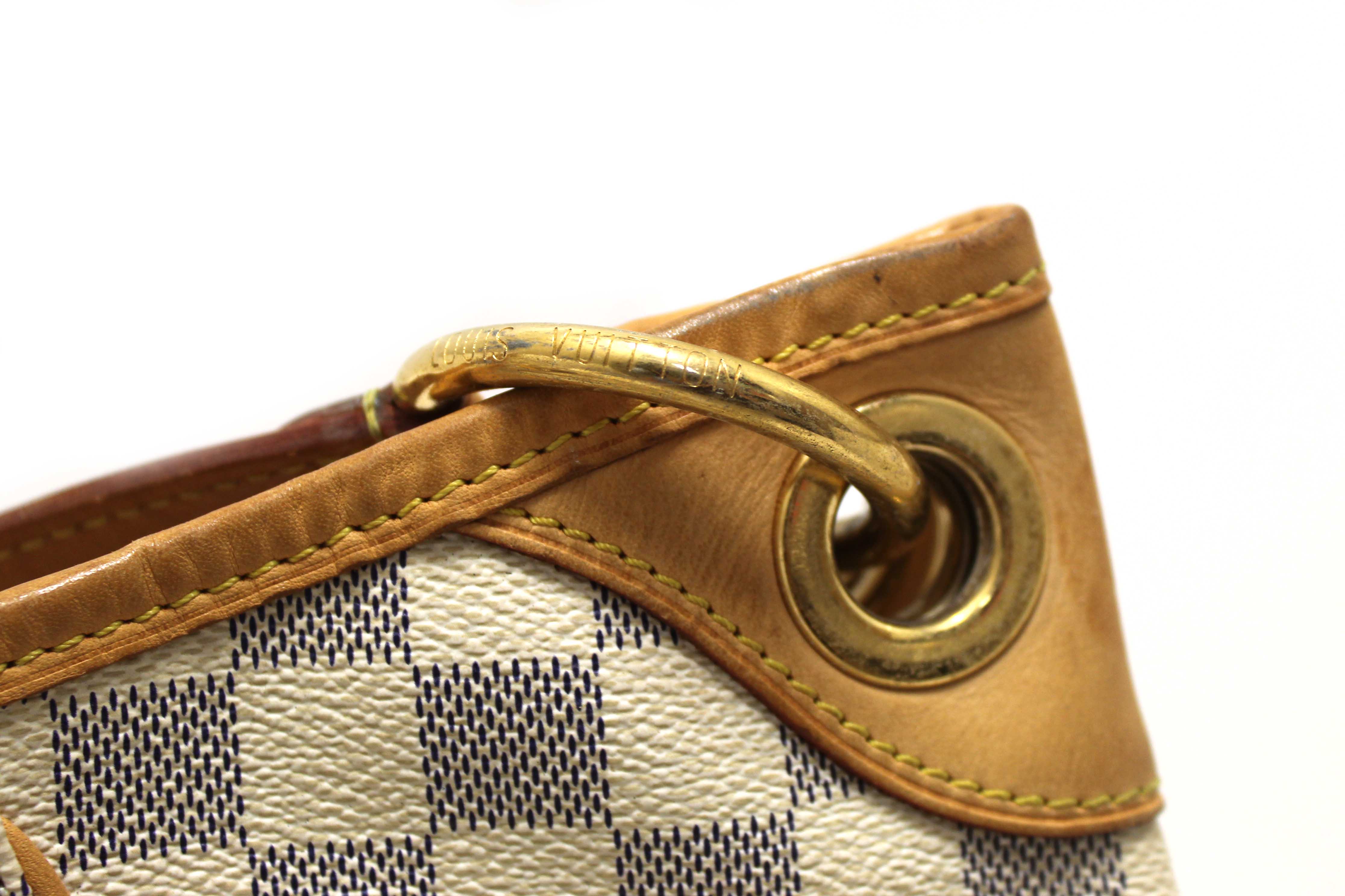 Authentic Louis Vuitton Damier Azur Galliera PM Shoulder Bag