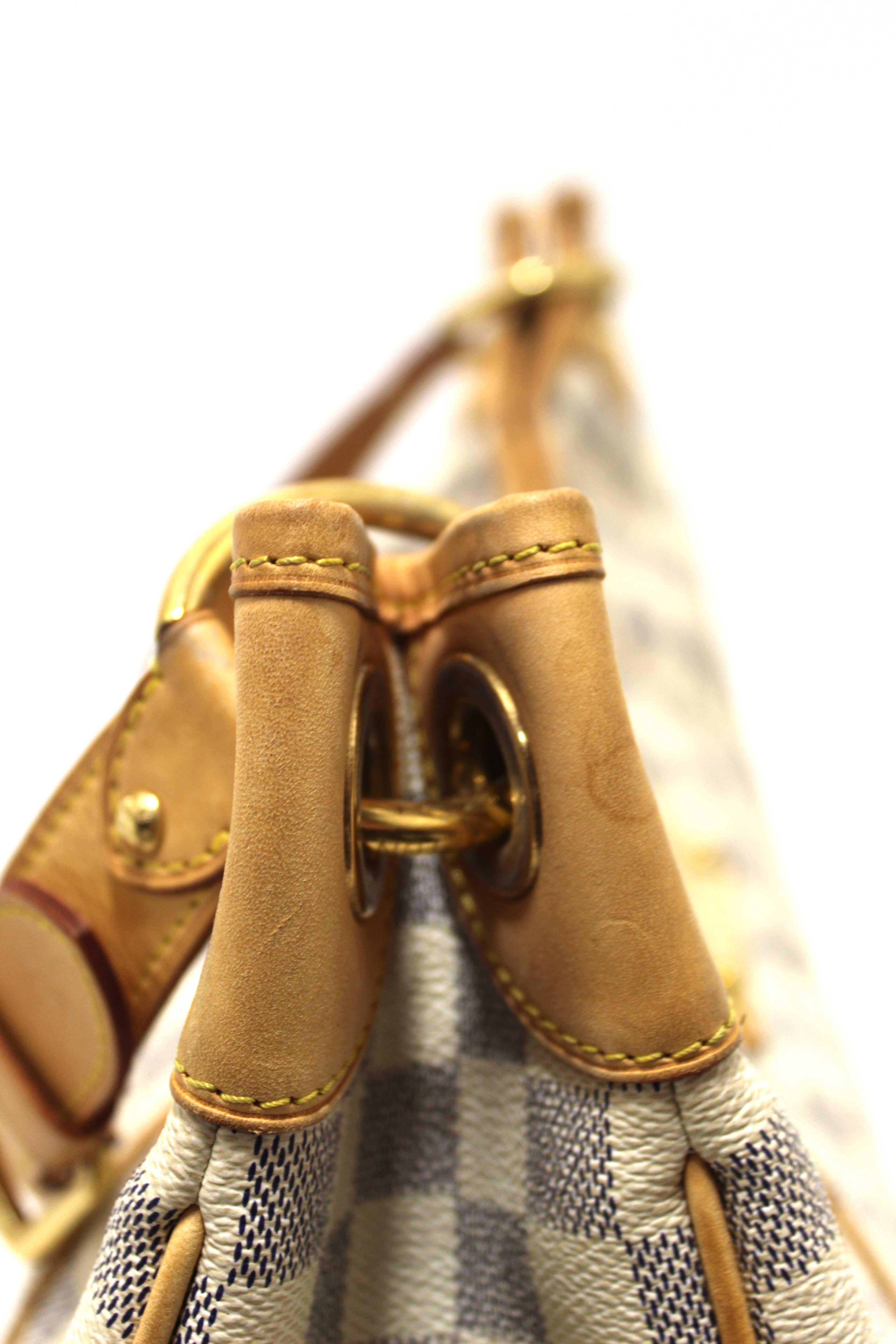 Authentic Louis Vuitton Damier Azur Galliera PM Shoulder Bag