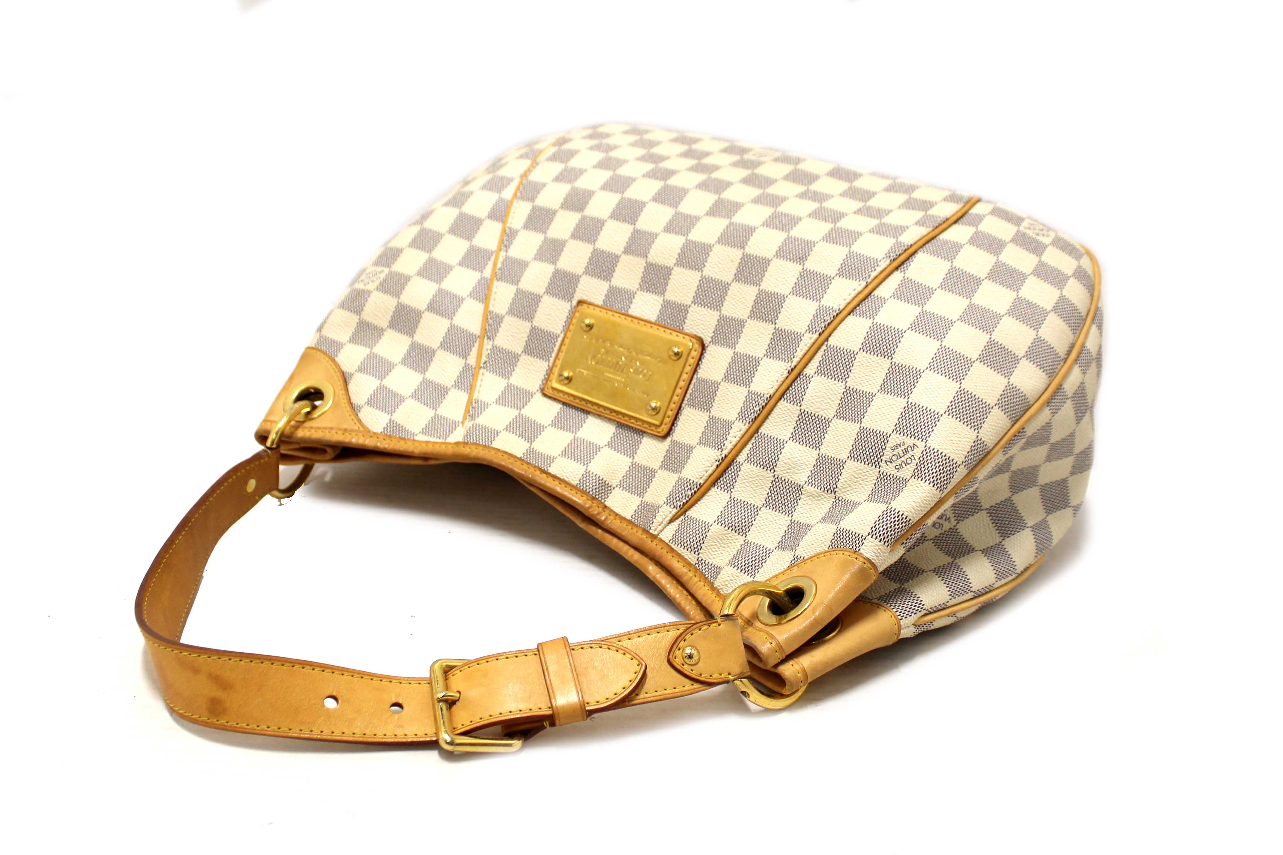 Authentic Louis Vuitton Damier Azur Galliera PM Shoulder Bag