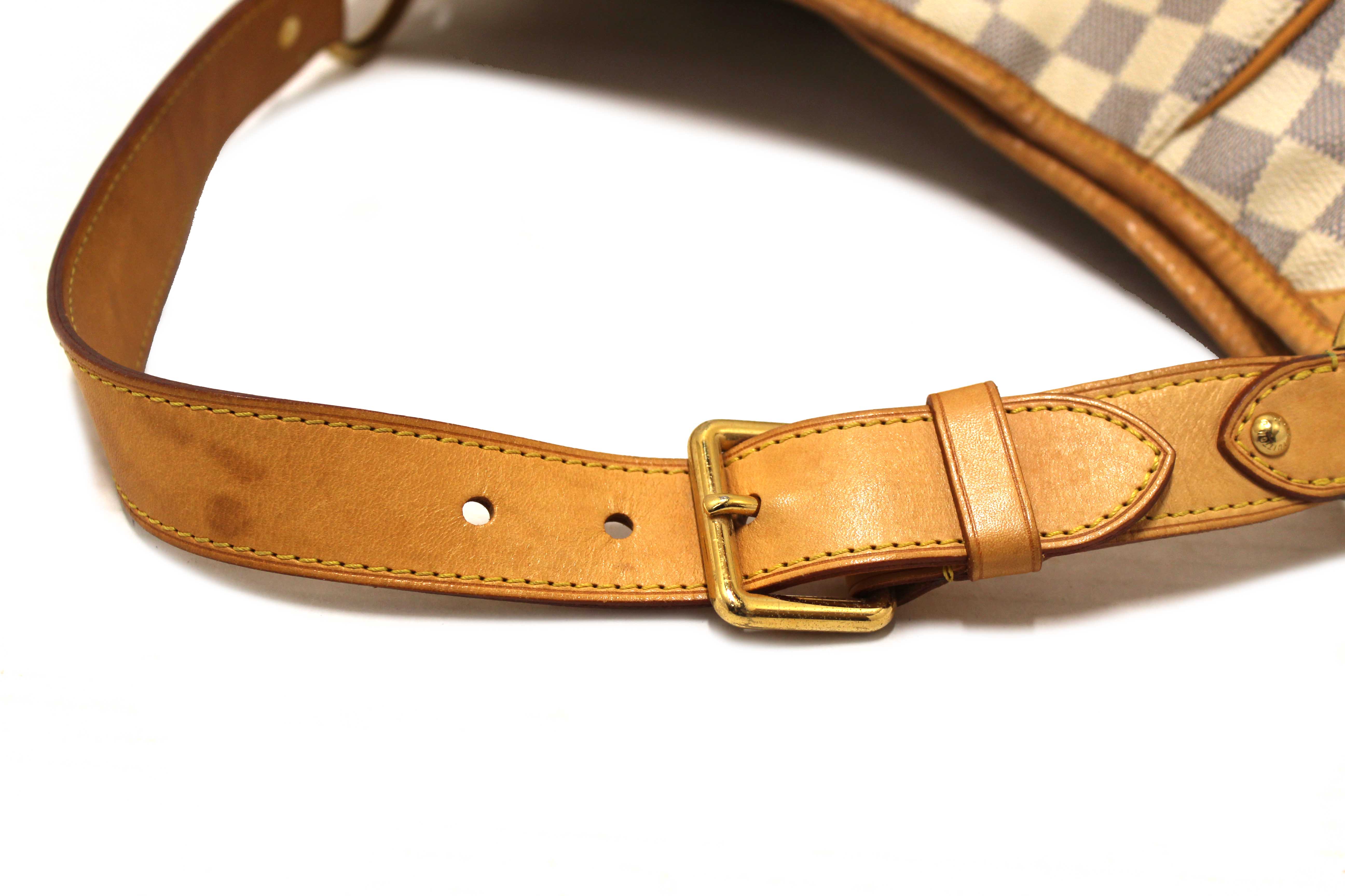 Authentic Louis Vuitton Damier Azur Galliera PM Shoulder Bag