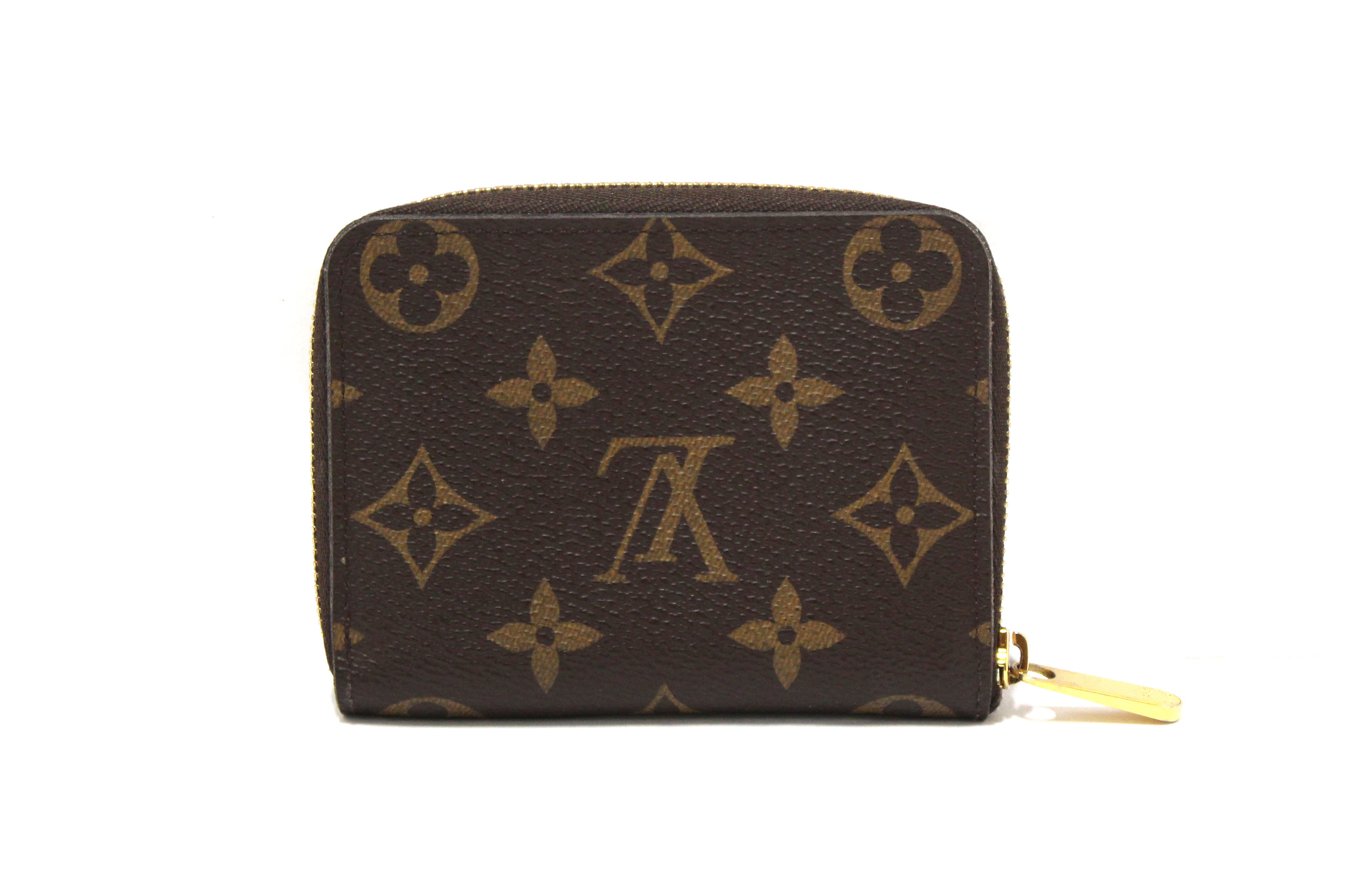 Authentic Louis Vuitton Classic Monogram Zippy Coin Purse