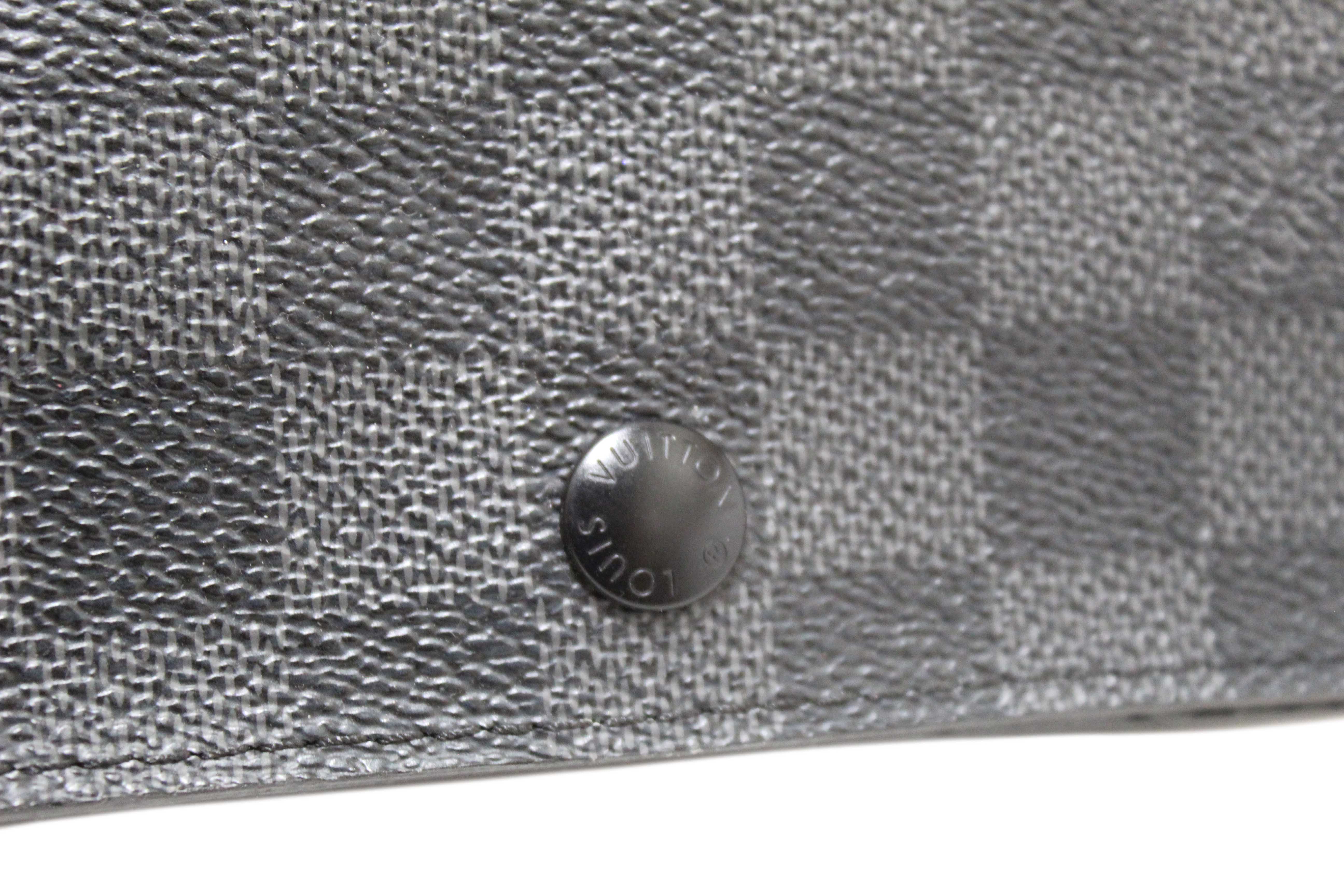Authentic Louis Vuitton Damier Graphite Ceinture Pochette Homme Belt Bag Size 85/34