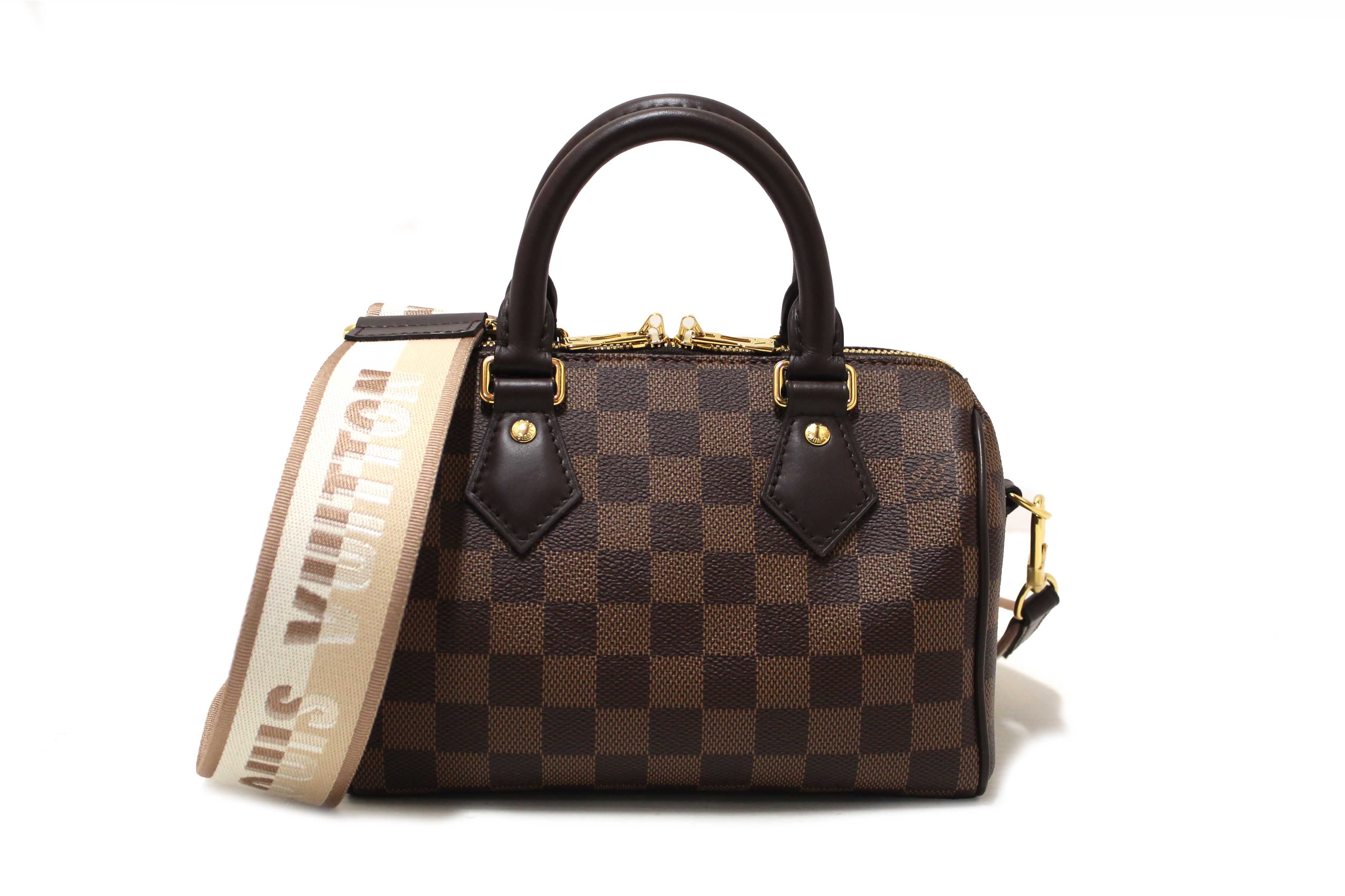 NEW Authentic Louis Vuitton Damie Ebene Speedy 20 Bandoulière Bag