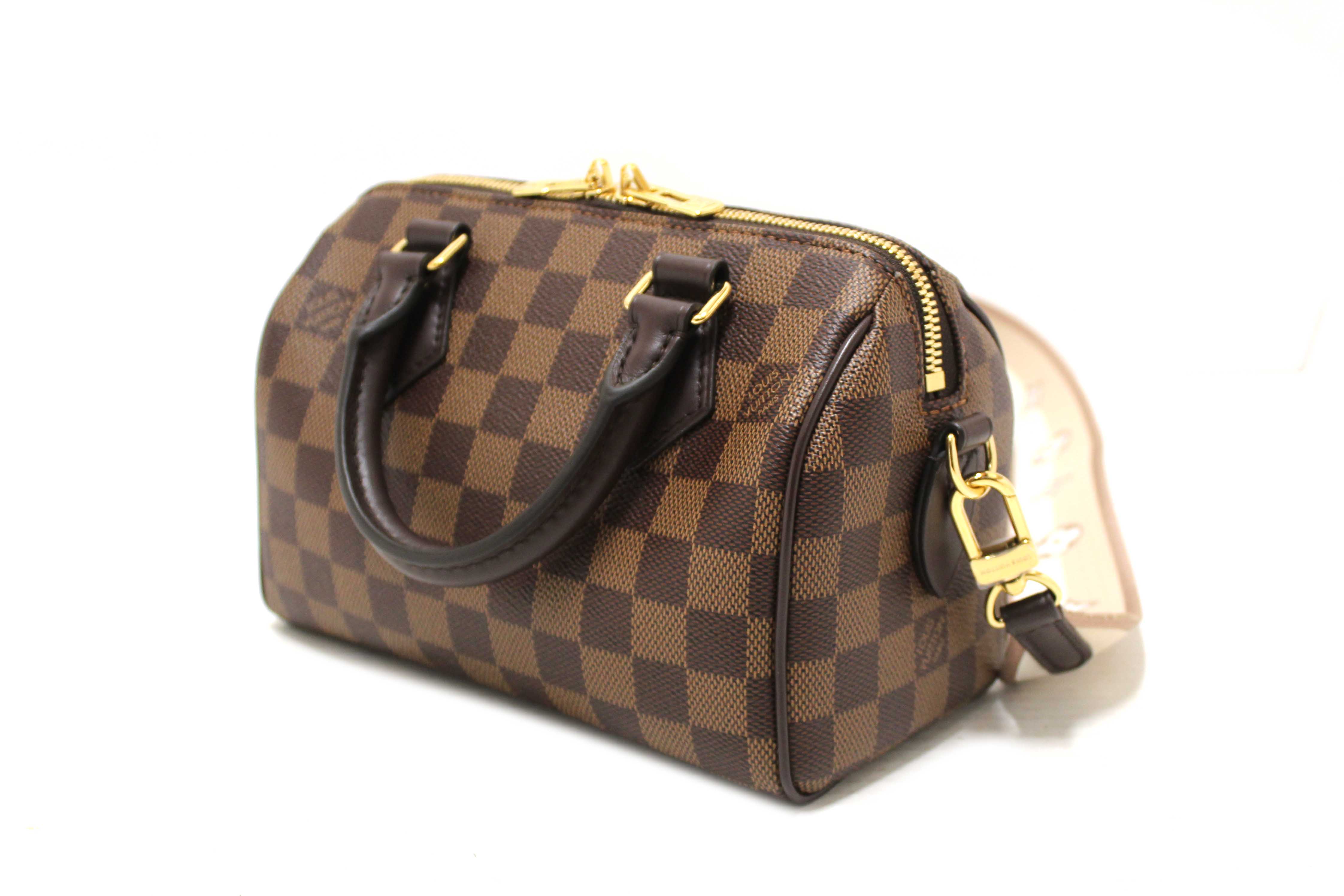 NEW Authentic Louis Vuitton Damie Ebene Speedy 20 Bandoulière Bag