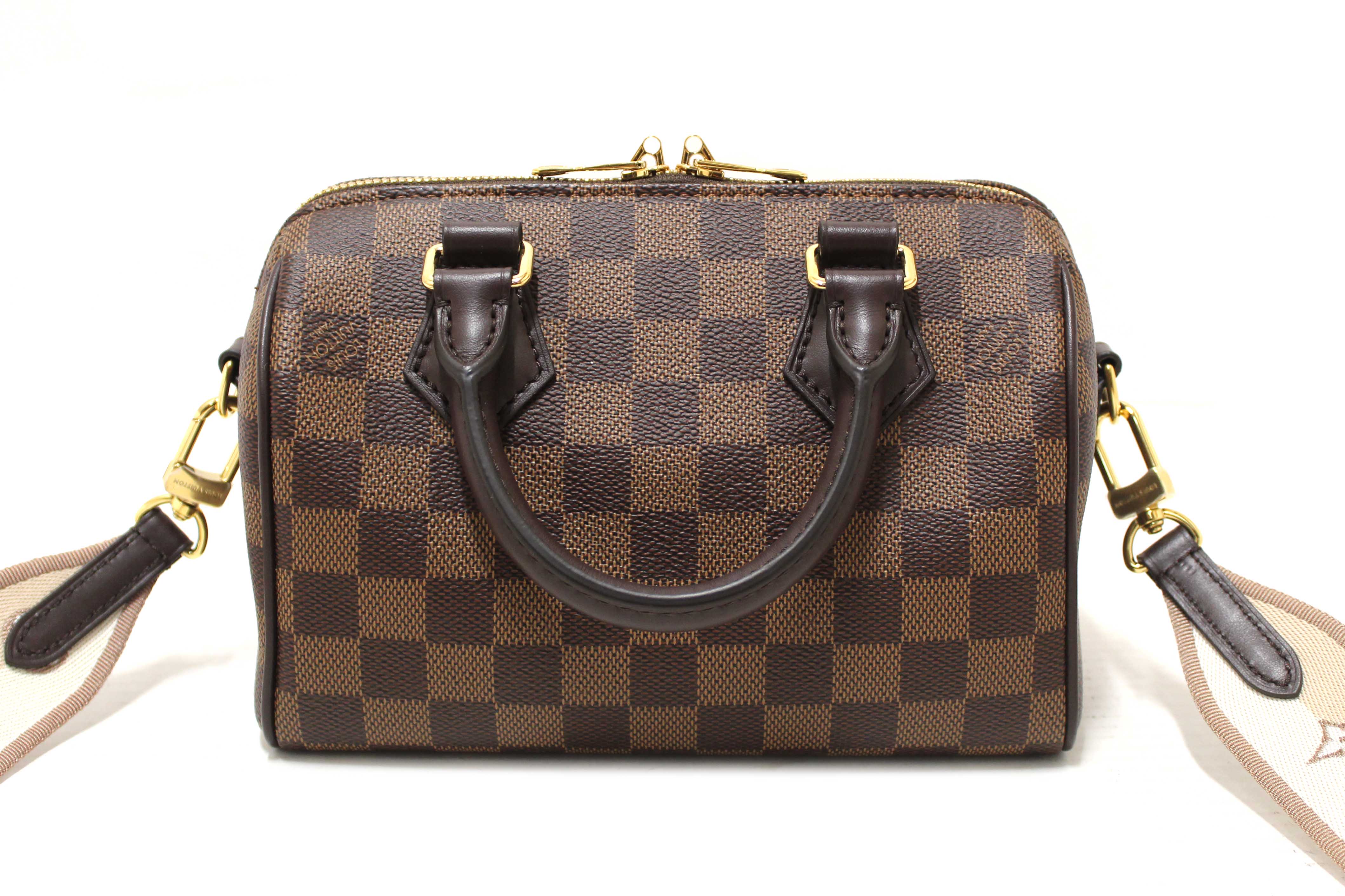 NEW Authentic Louis Vuitton Damie Ebene Speedy 20 Bandoulière Bag
