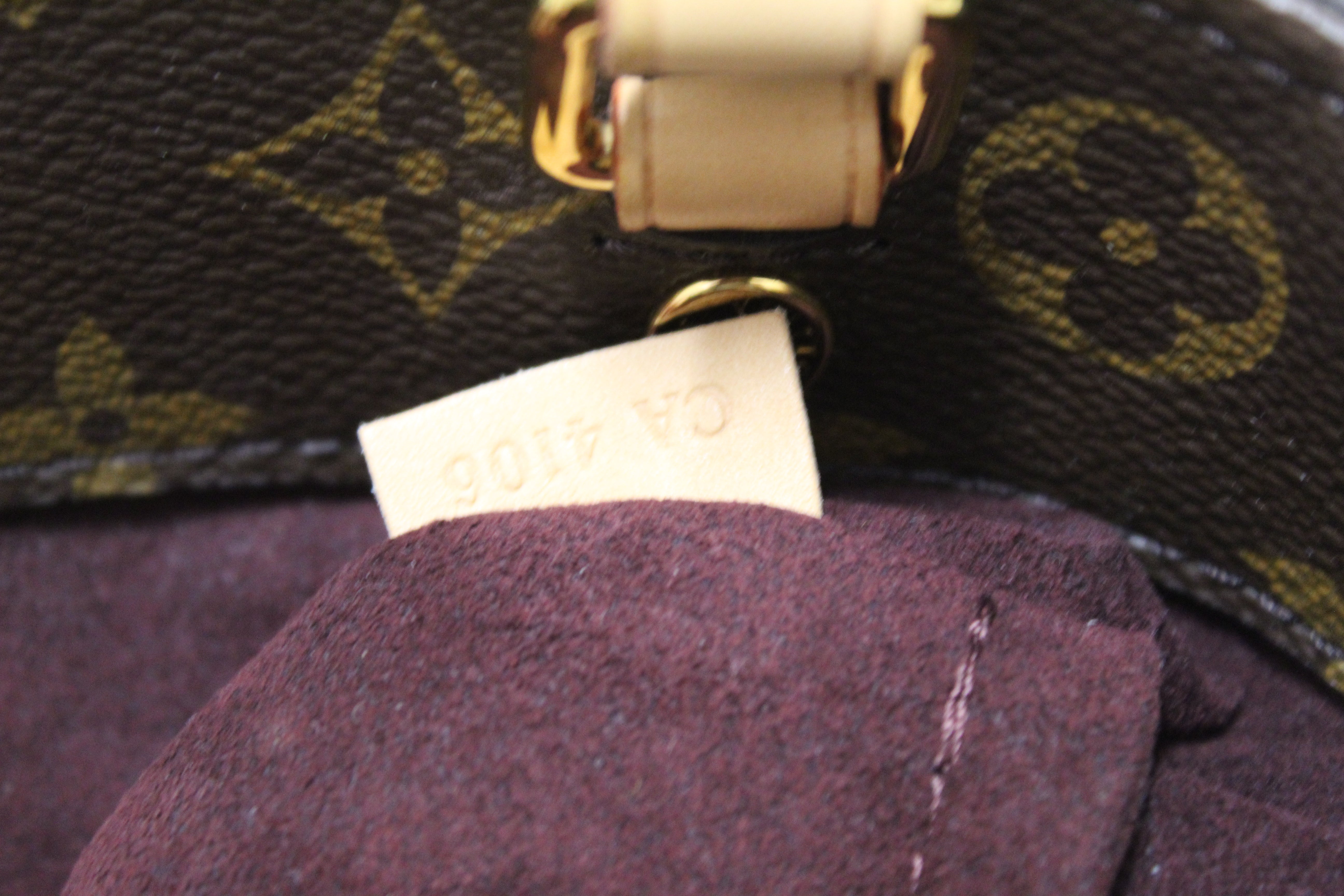 Louis Vuitton Montaigne Monogram BB Burgundy Lining - US