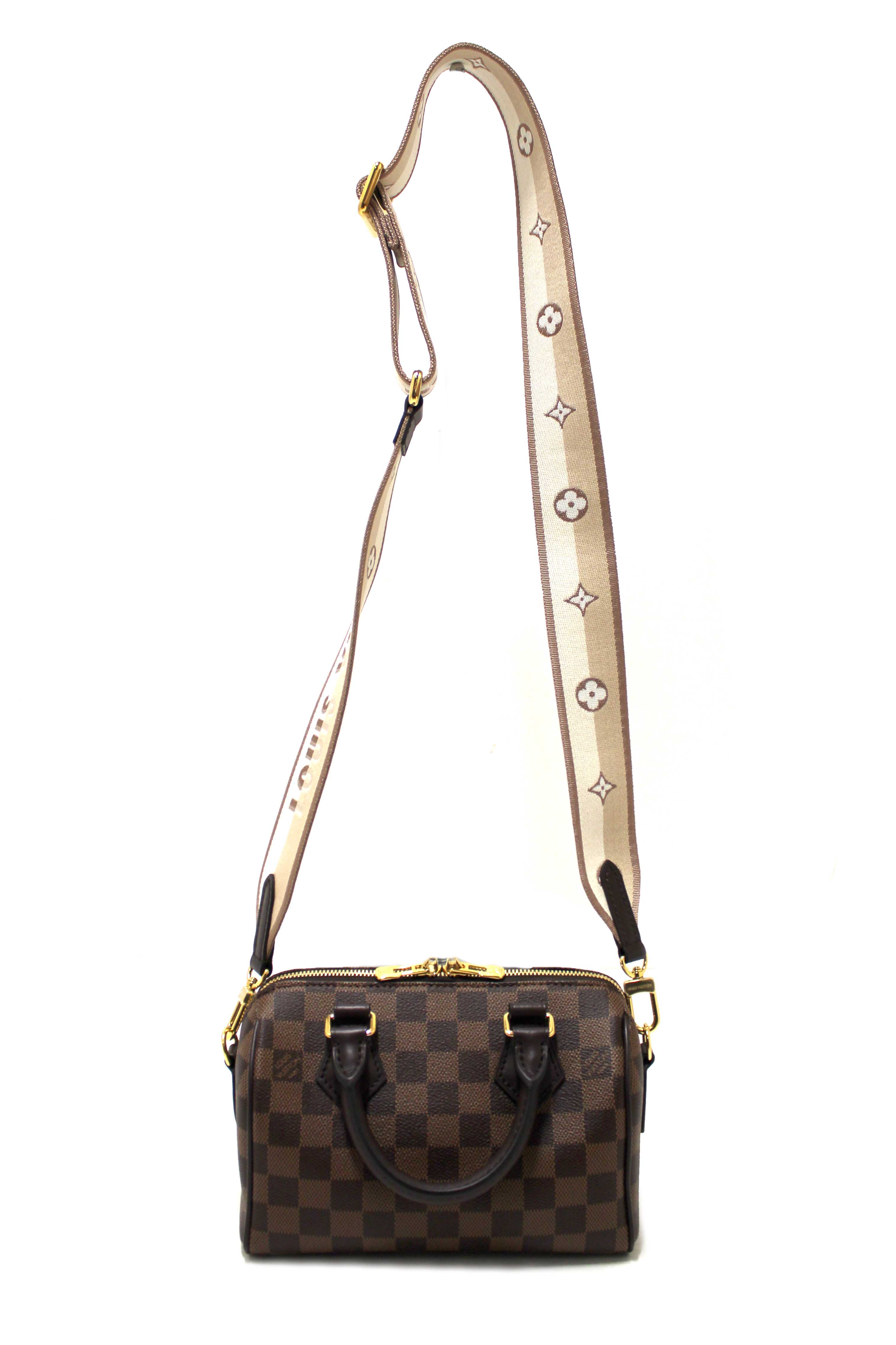 NEW Authentic Louis Vuitton Damie Ebene Speedy 20 Bandoulière Bag