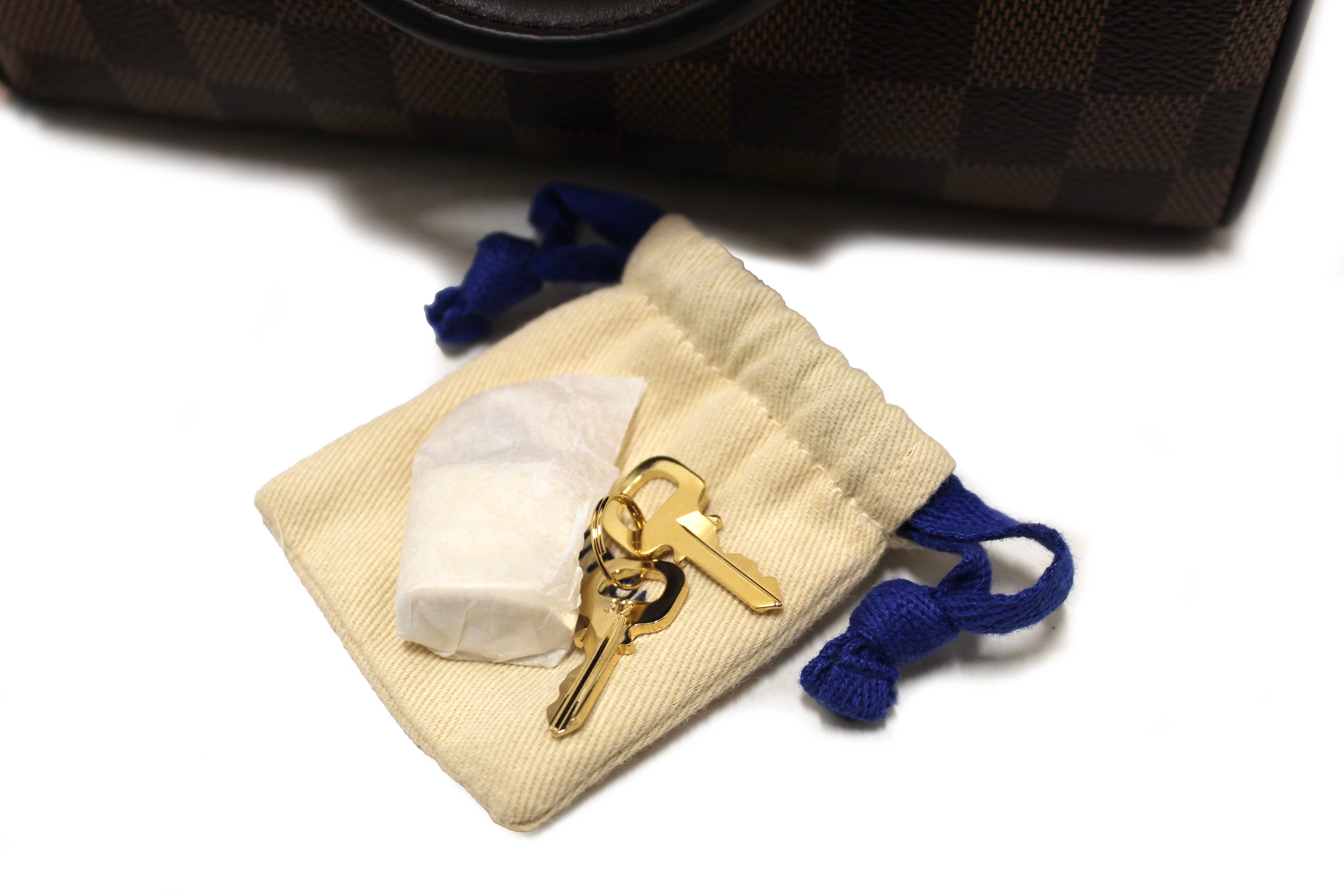 NEW Authentic Louis Vuitton Damie Ebene Speedy 20 Bandoulière Bag