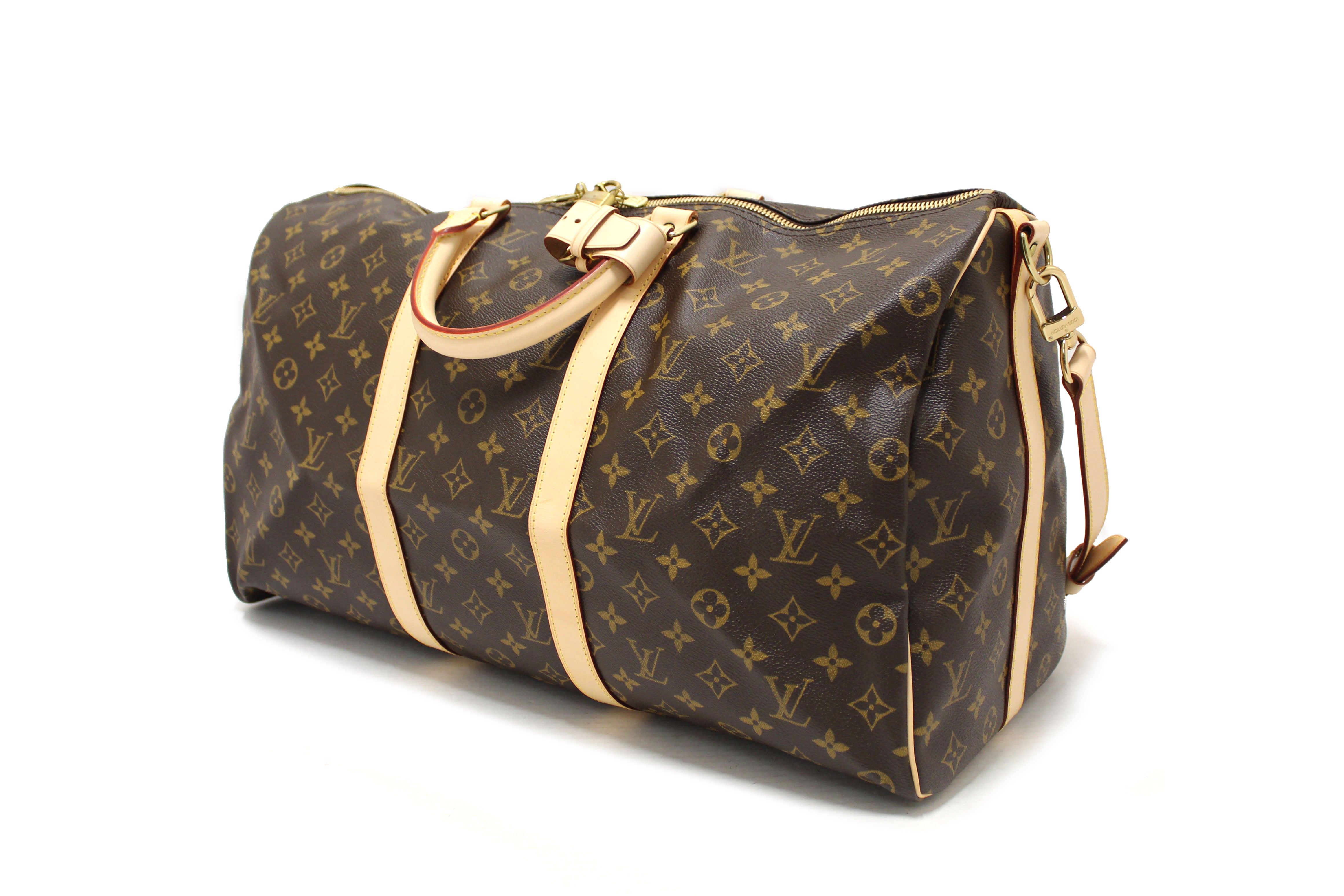 Authentic NEW Louis Vuitton Classic Monogram Keepall 50 Travel Bag