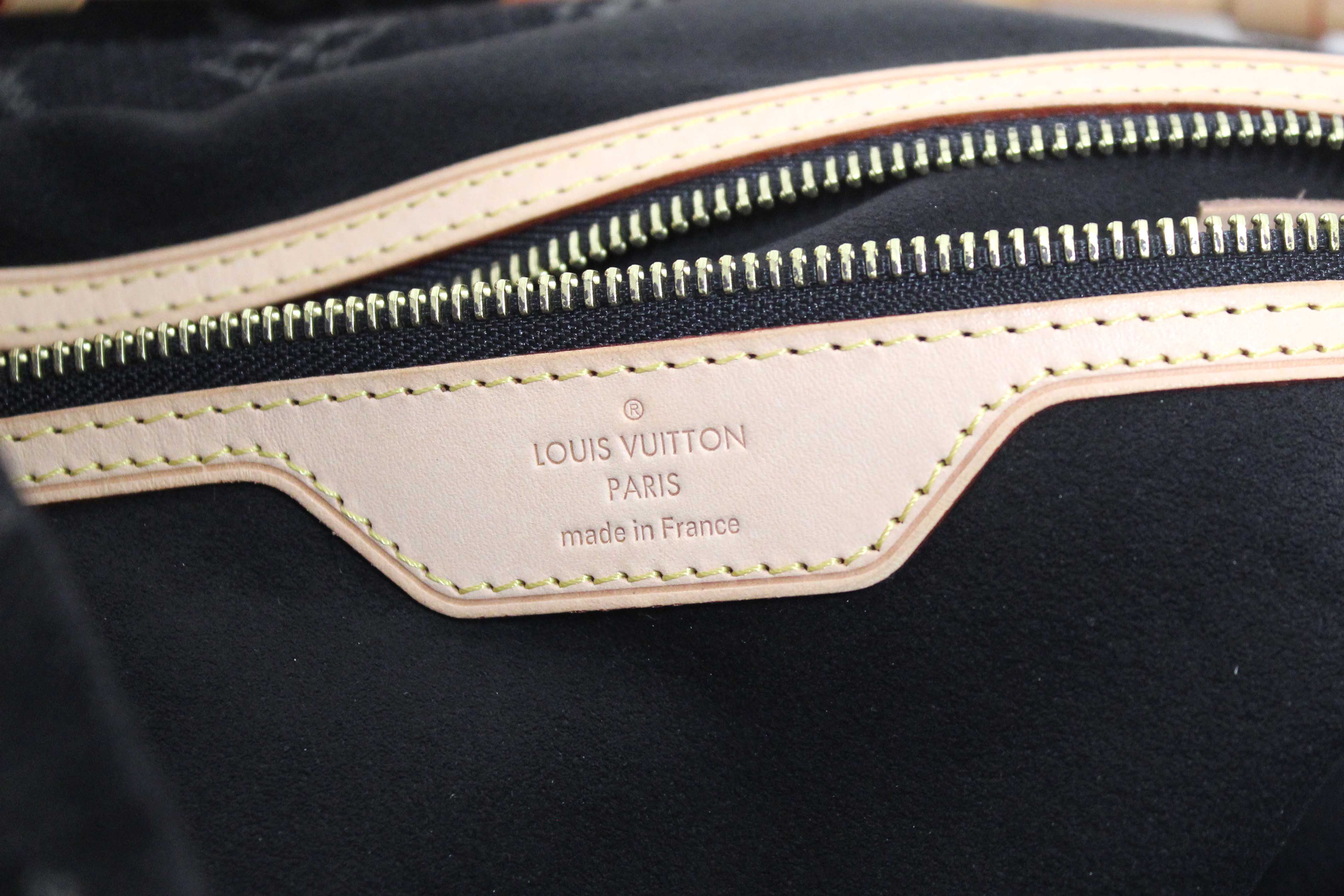 Authentic Louis Vuitton Black Monogram Denim Denim Daily PM Hobo Shoulder Bag
