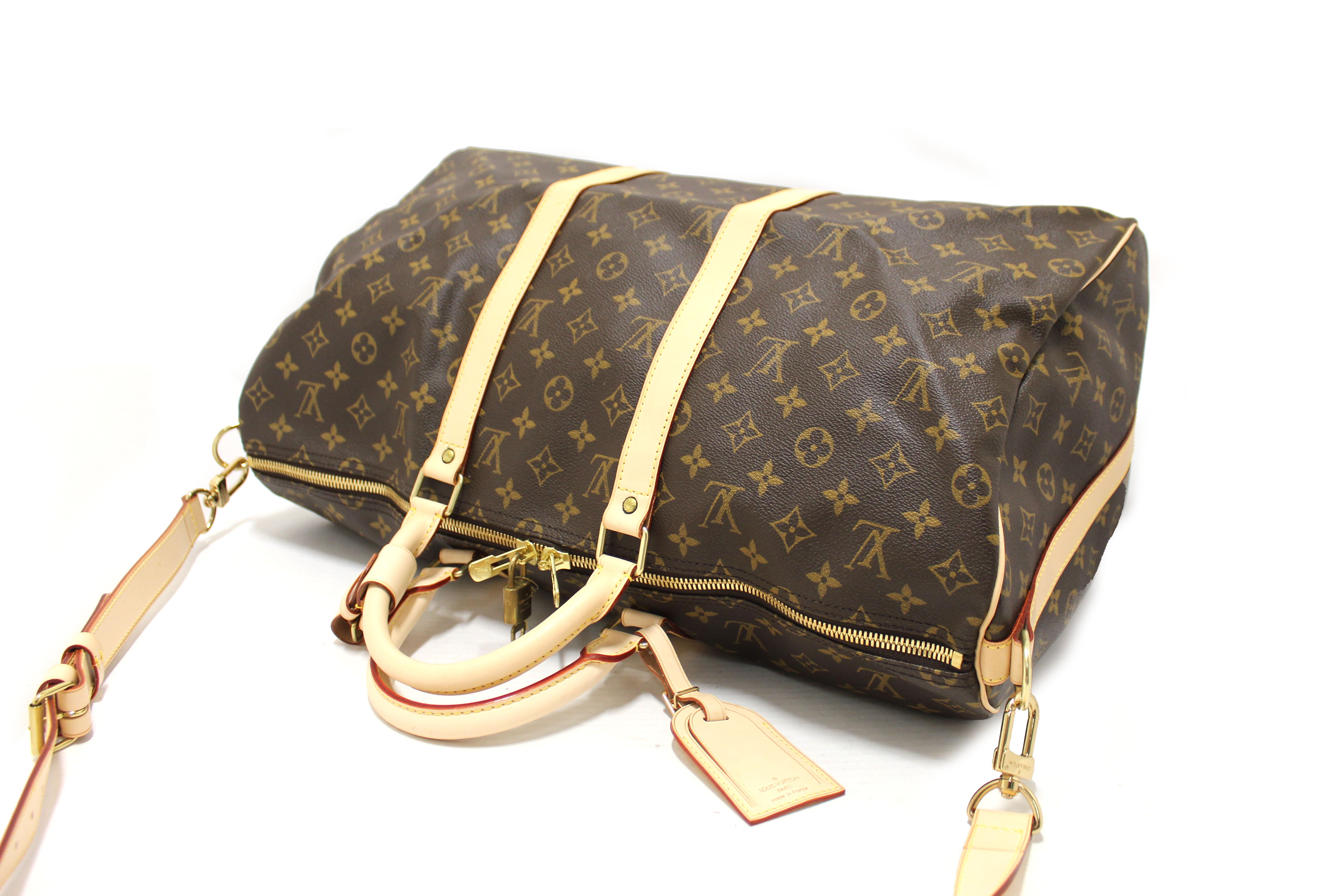 Authentic NEW Louis Vuitton Classic Monogram Keepall 50 Travel Bag