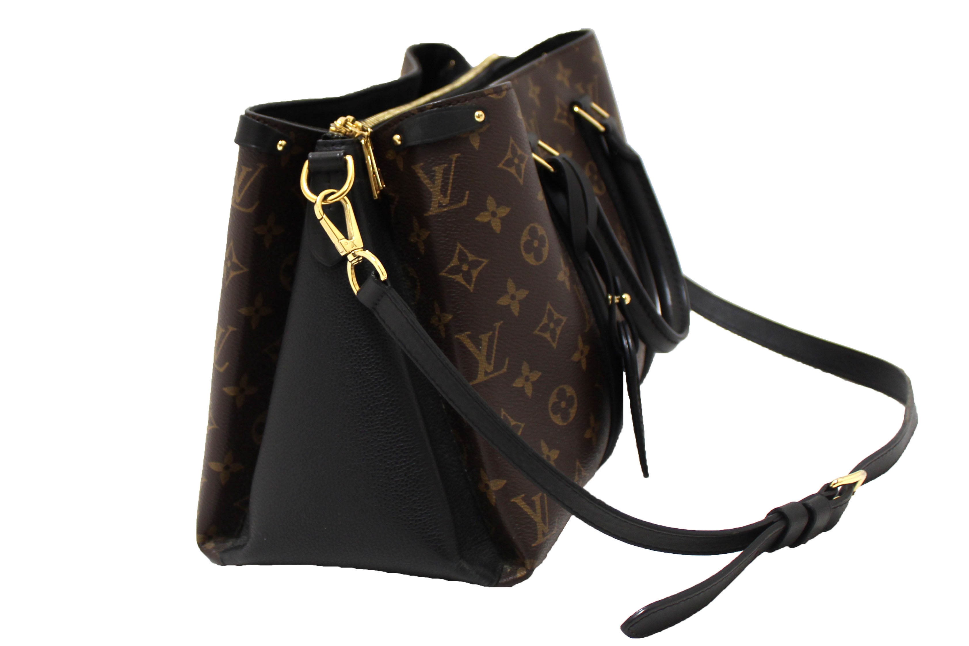 Authentic Louis Vuitton Classic Monogram Soufflot MM Handbag