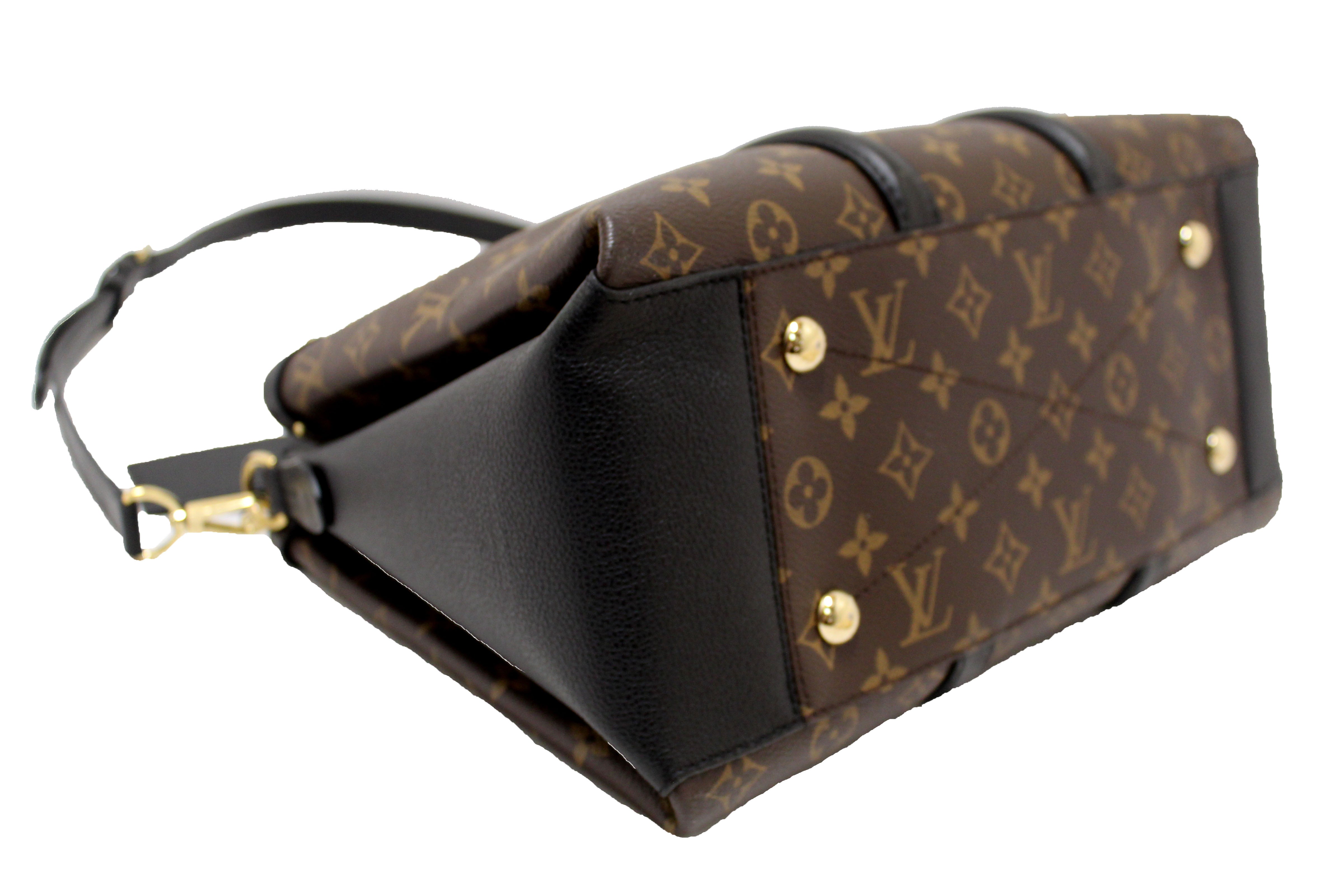 Authentic Louis Vuitton Classic Monogram Soufflot MM Handbag