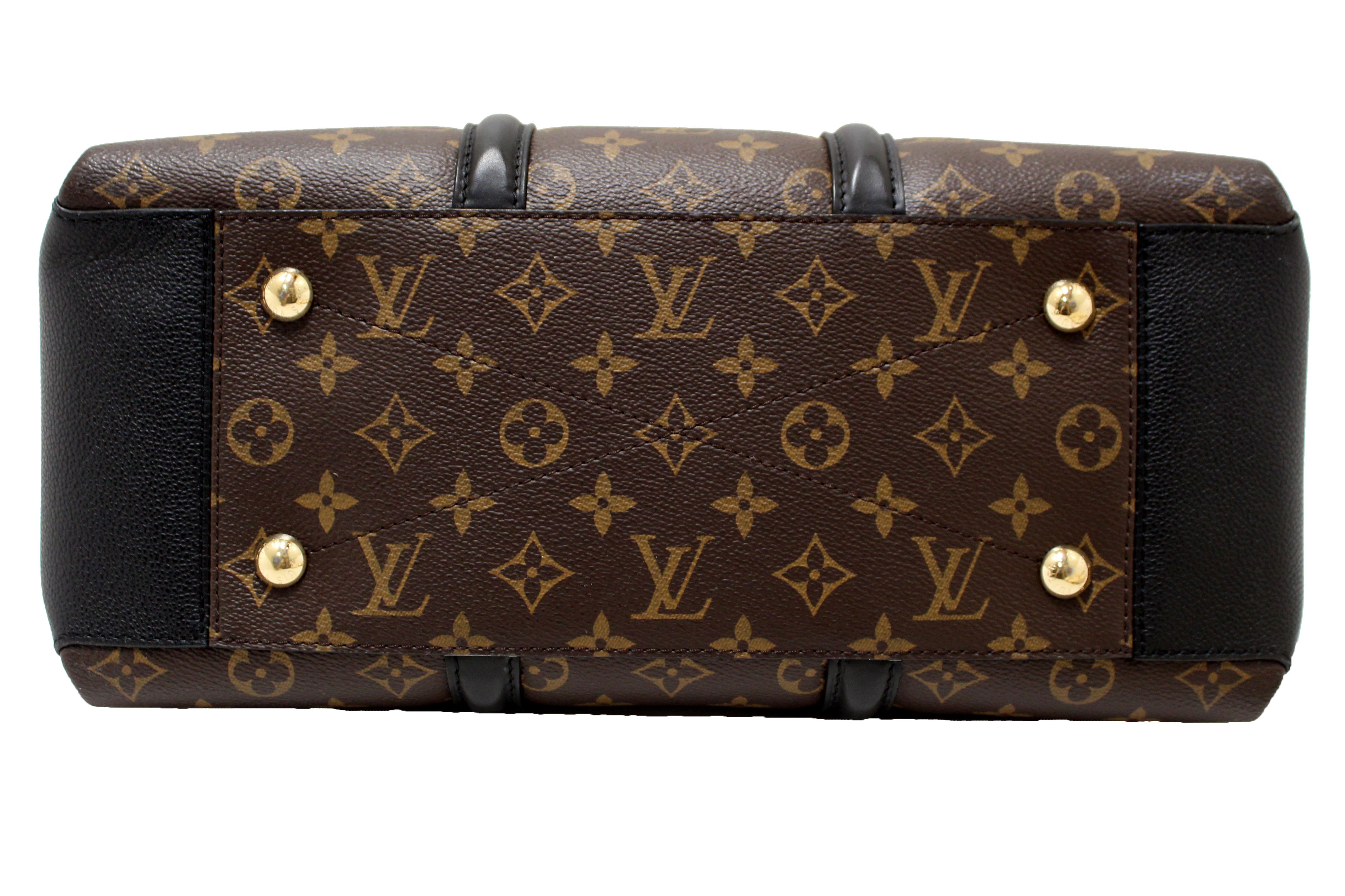 Authentic Louis Vuitton Classic Monogram Soufflot MM Handbag