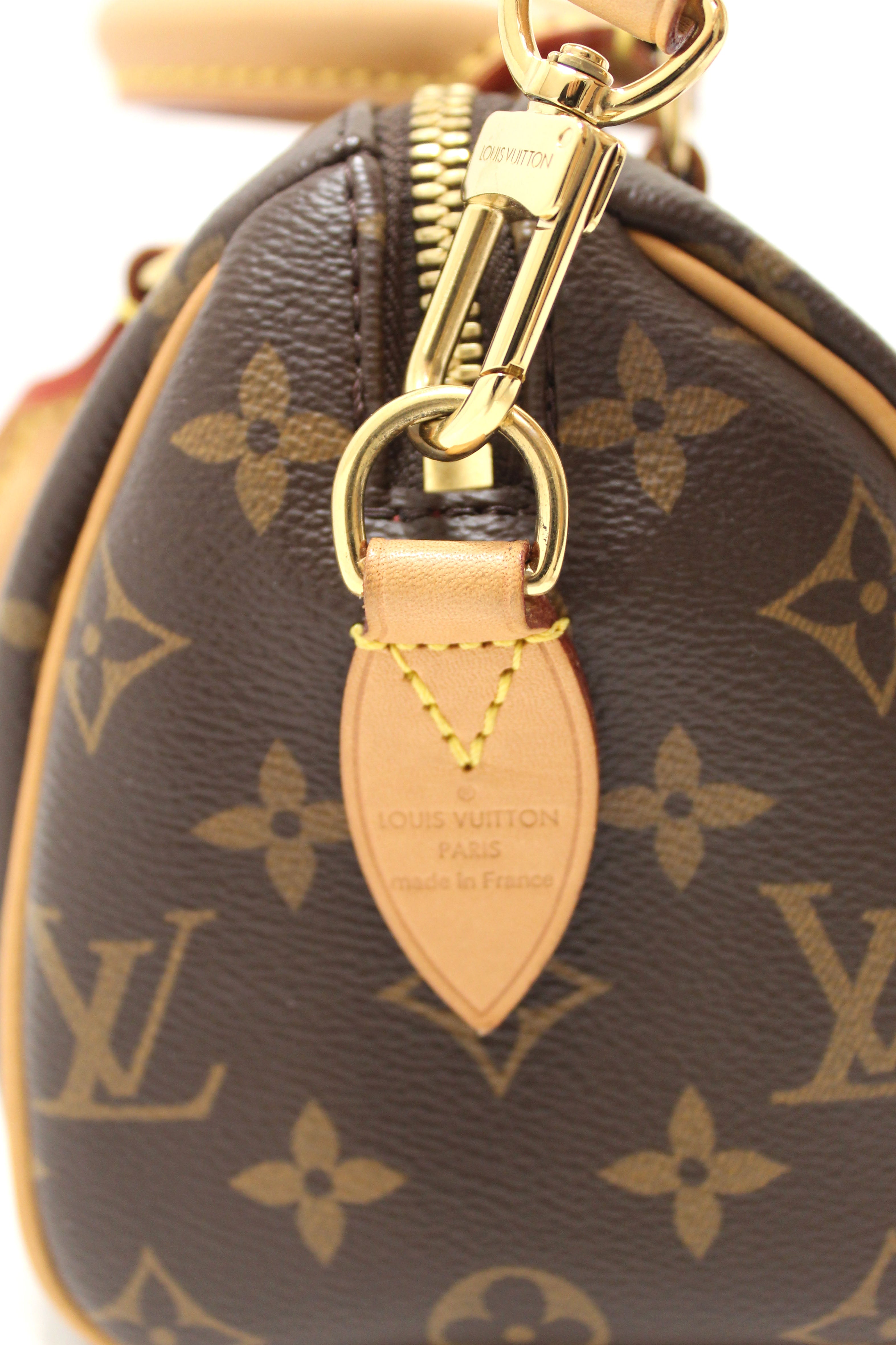 Authentic Louis Vuitton Classic Monogram Speedy 20 Bandoulière Bag