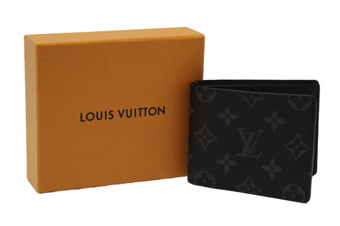 Authentic NEW Louis Vuitton Monogram Eclipse Canvas Slender Men's Wallet