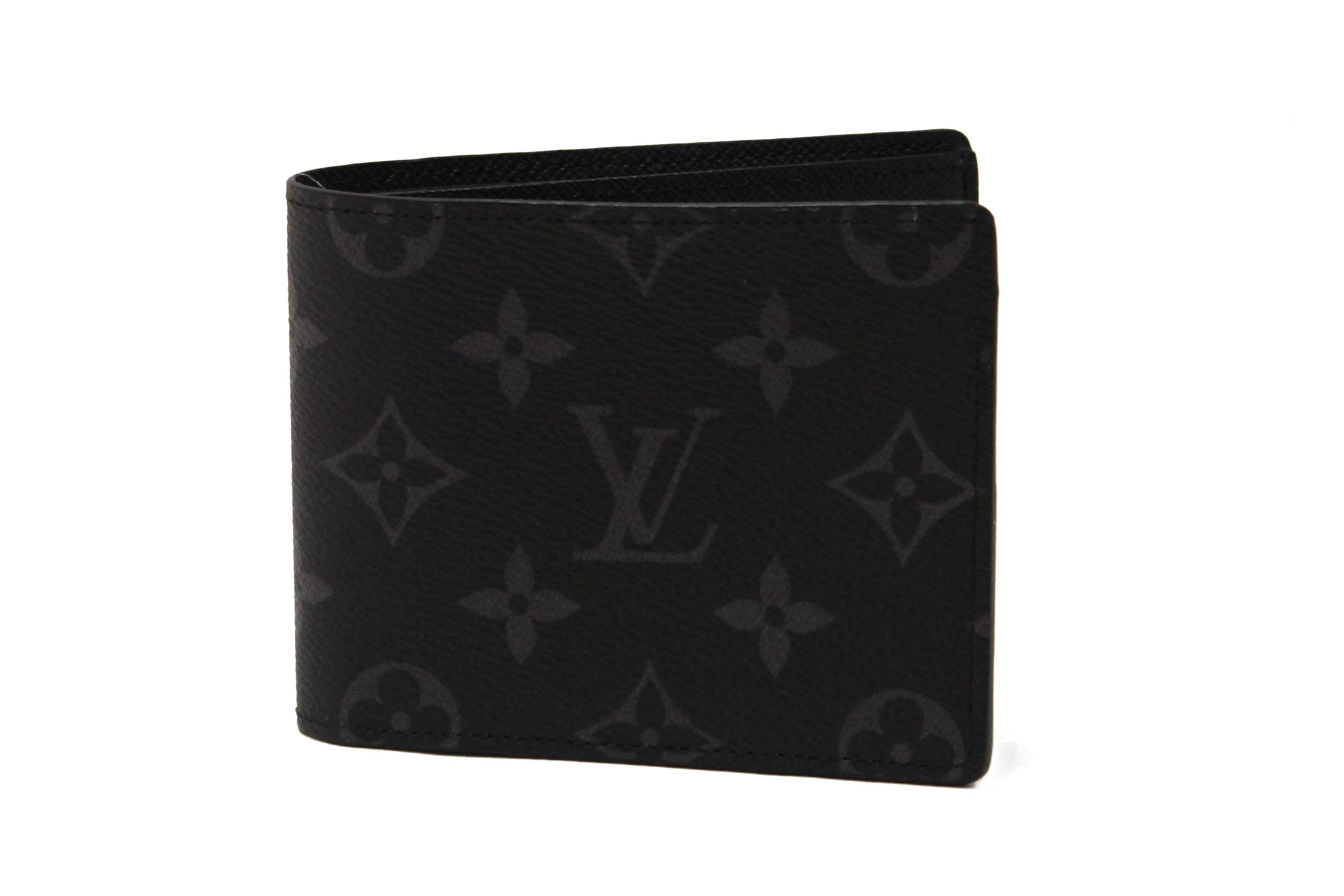 Authentic NEW Louis Vuitton Monogram Eclipse Canvas Slender Men's Wallet