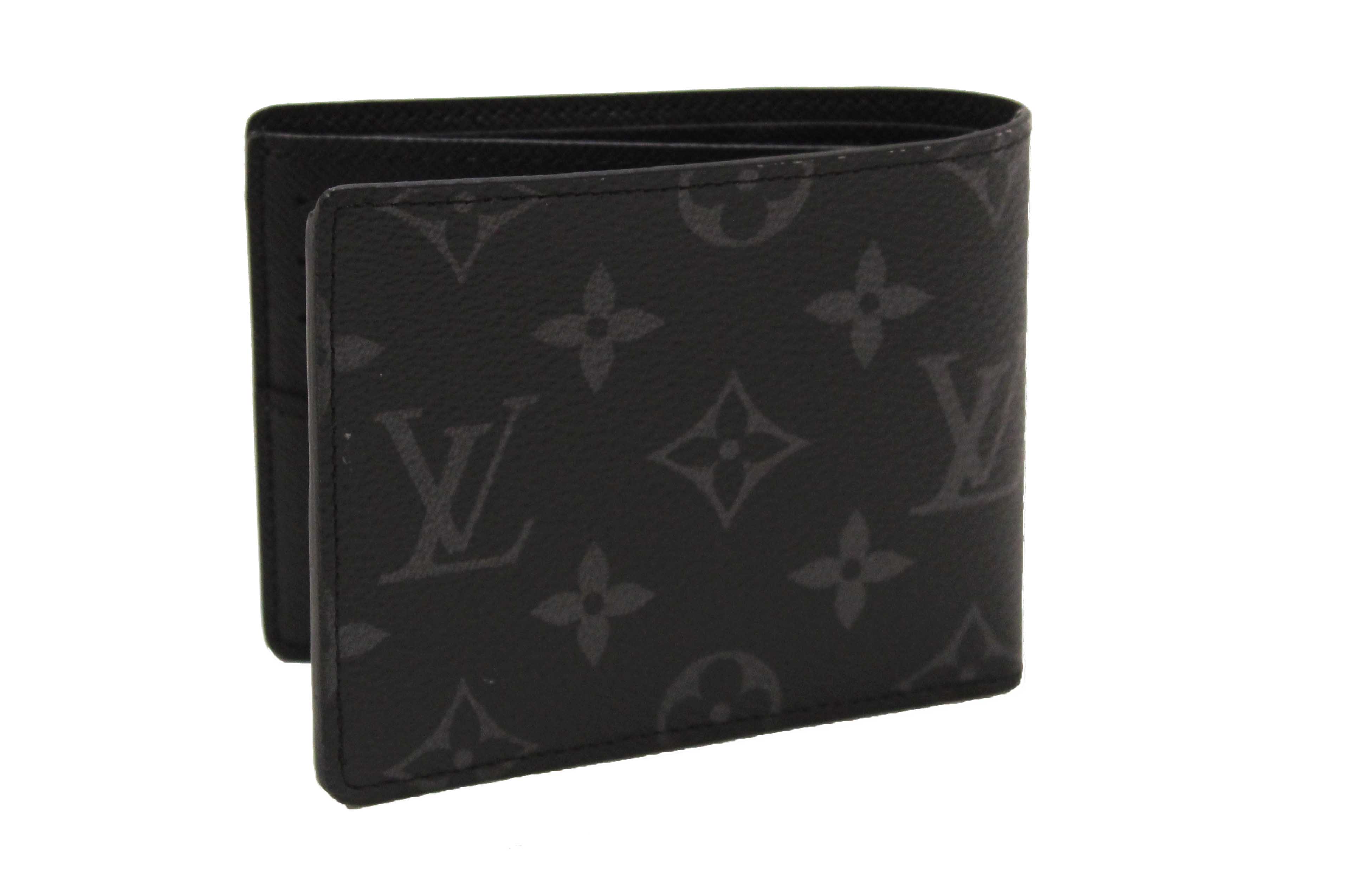 Authentic NEW Louis Vuitton Monogram Eclipse Canvas Slender Men's Wallet