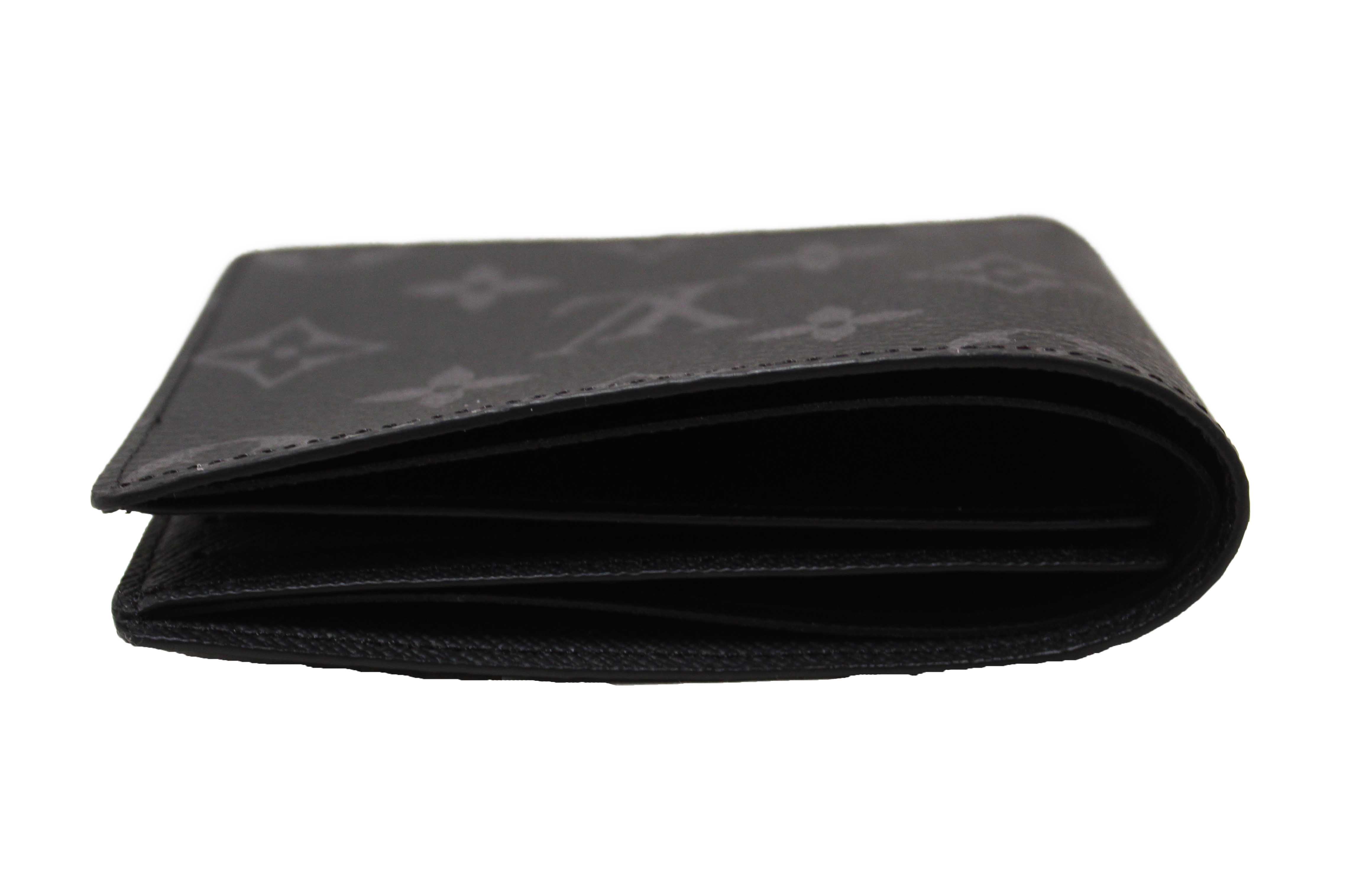 Authentic NEW Louis Vuitton Monogram Eclipse Canvas Slender Men's Wallet