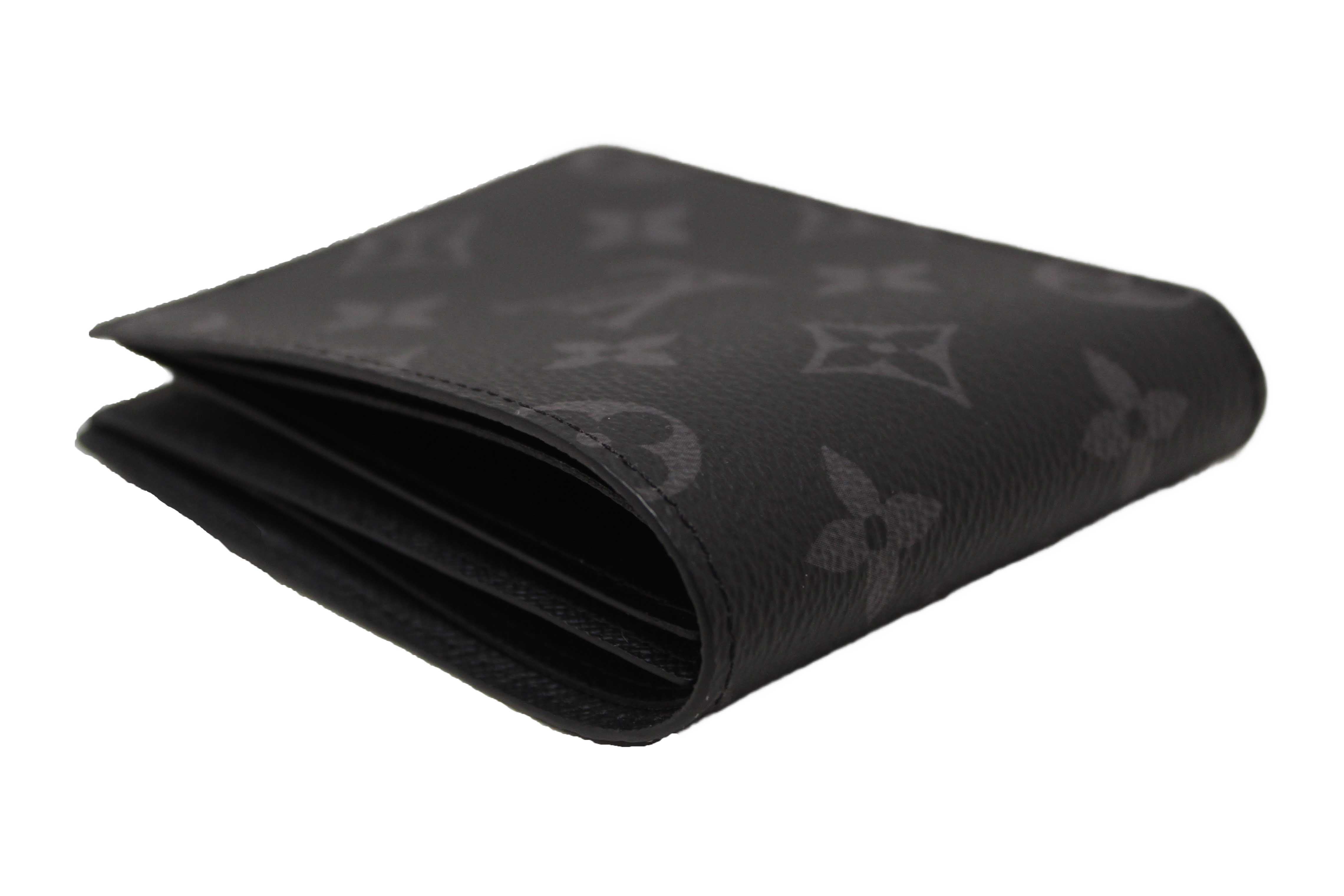 Authentic NEW Louis Vuitton Monogram Eclipse Canvas Slender Men's Wallet