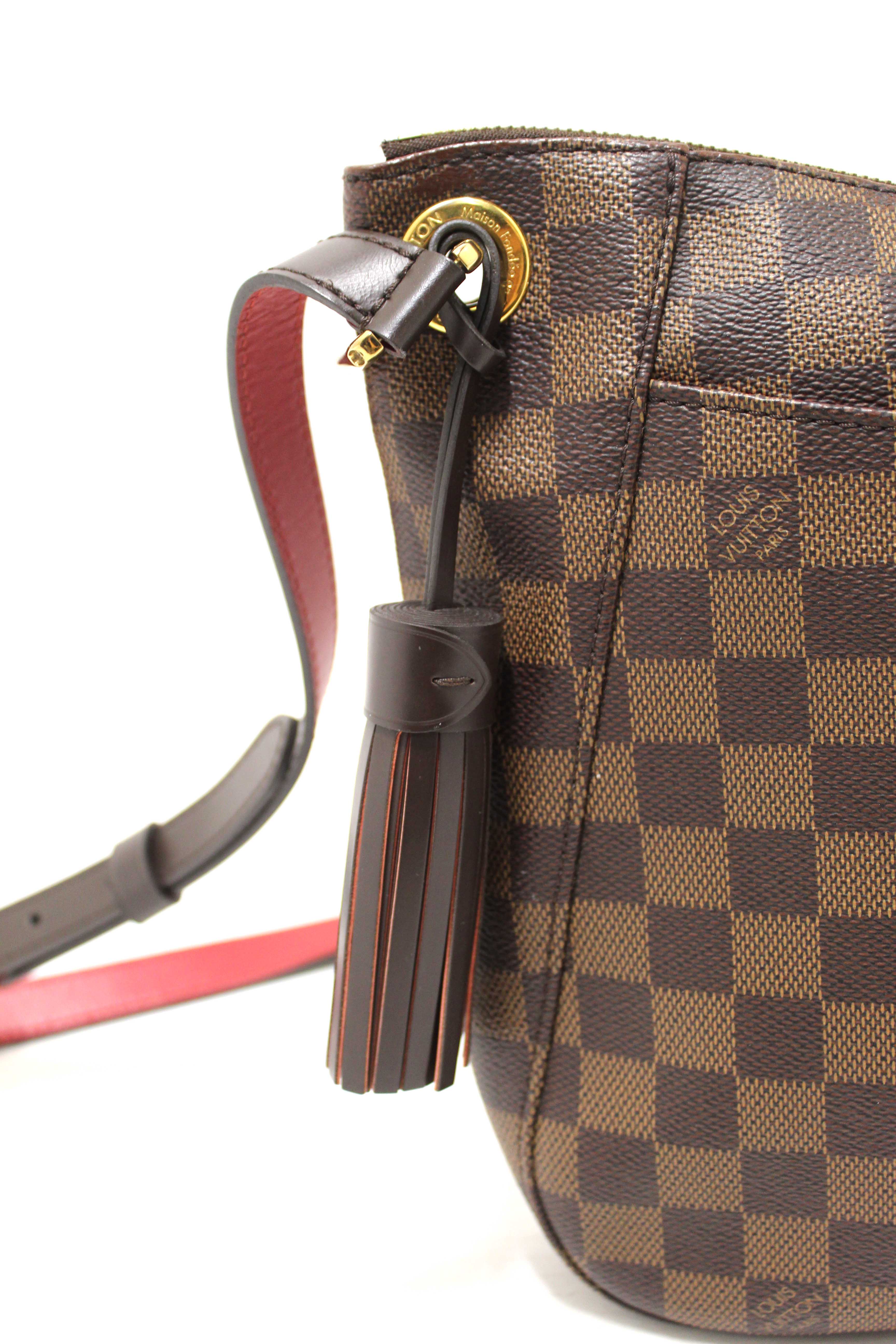 Authentic Louis Vuitton Damier Ebene South Bank Besace Messenger Bag
