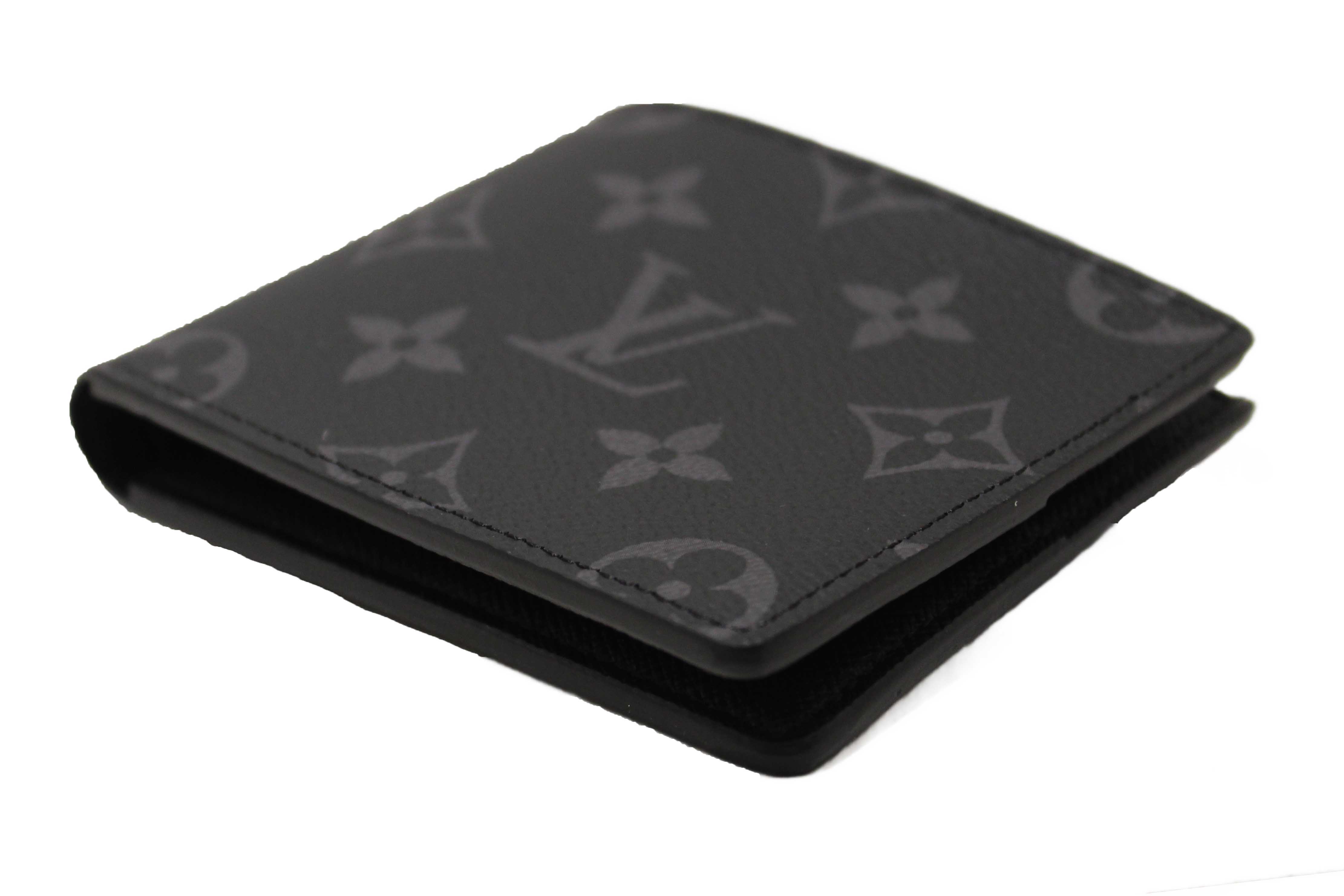 Authentic NEW Louis Vuitton Monogram Eclipse Canvas Slender Men's Wallet