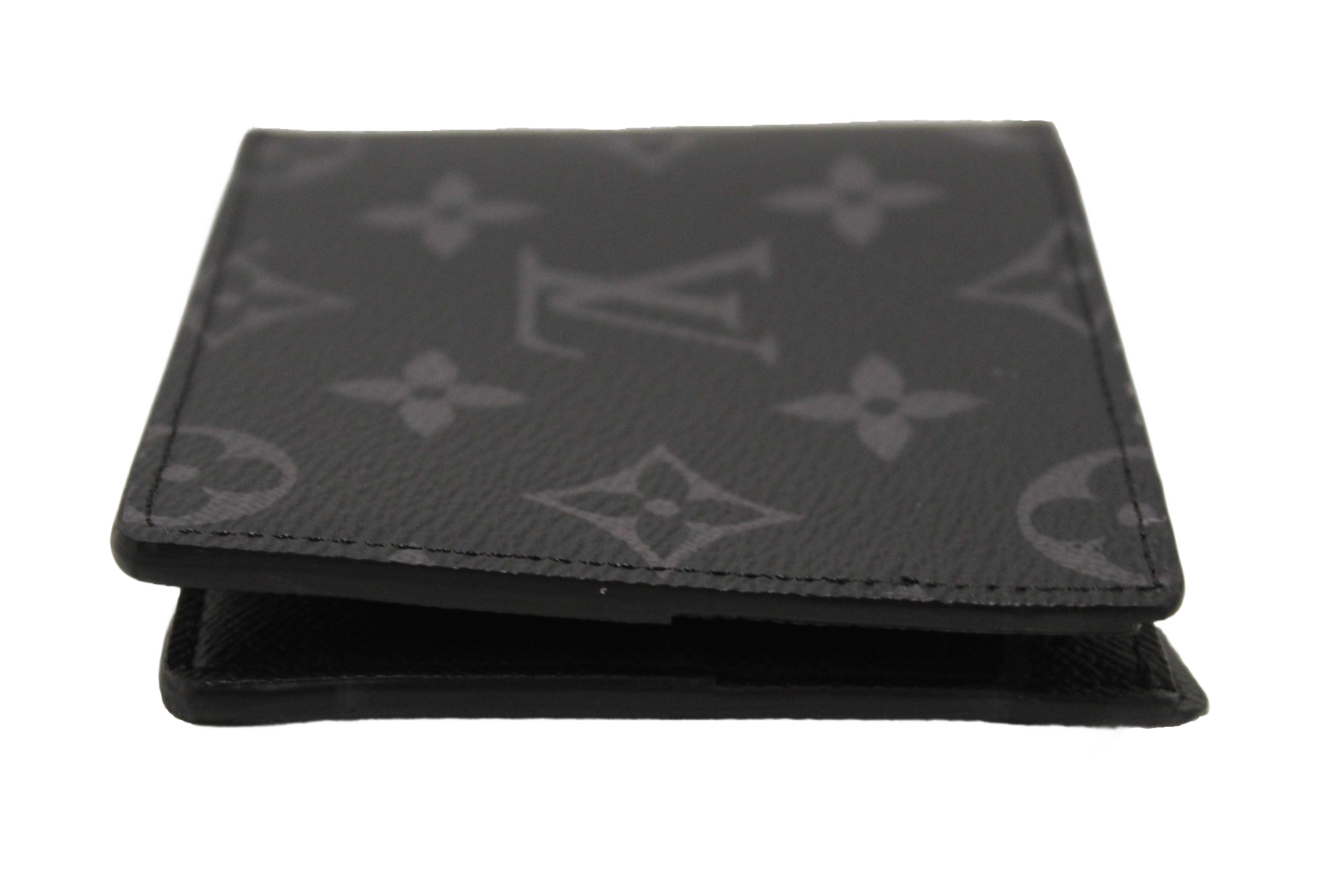 Authentic NEW Louis Vuitton Monogram Eclipse Canvas Slender Men's Wallet