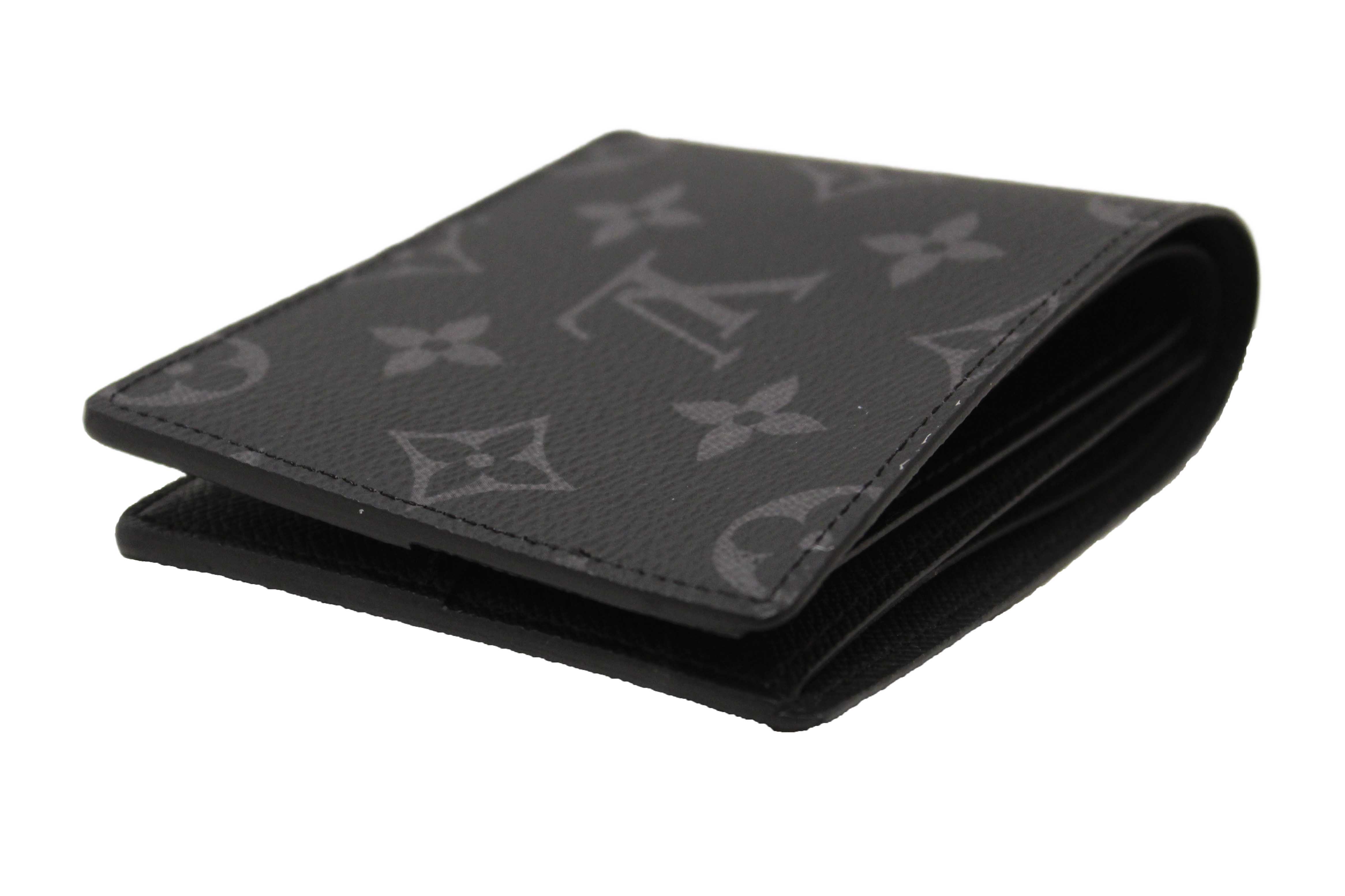 Authentic NEW Louis Vuitton Monogram Eclipse Canvas Slender Men's Wallet