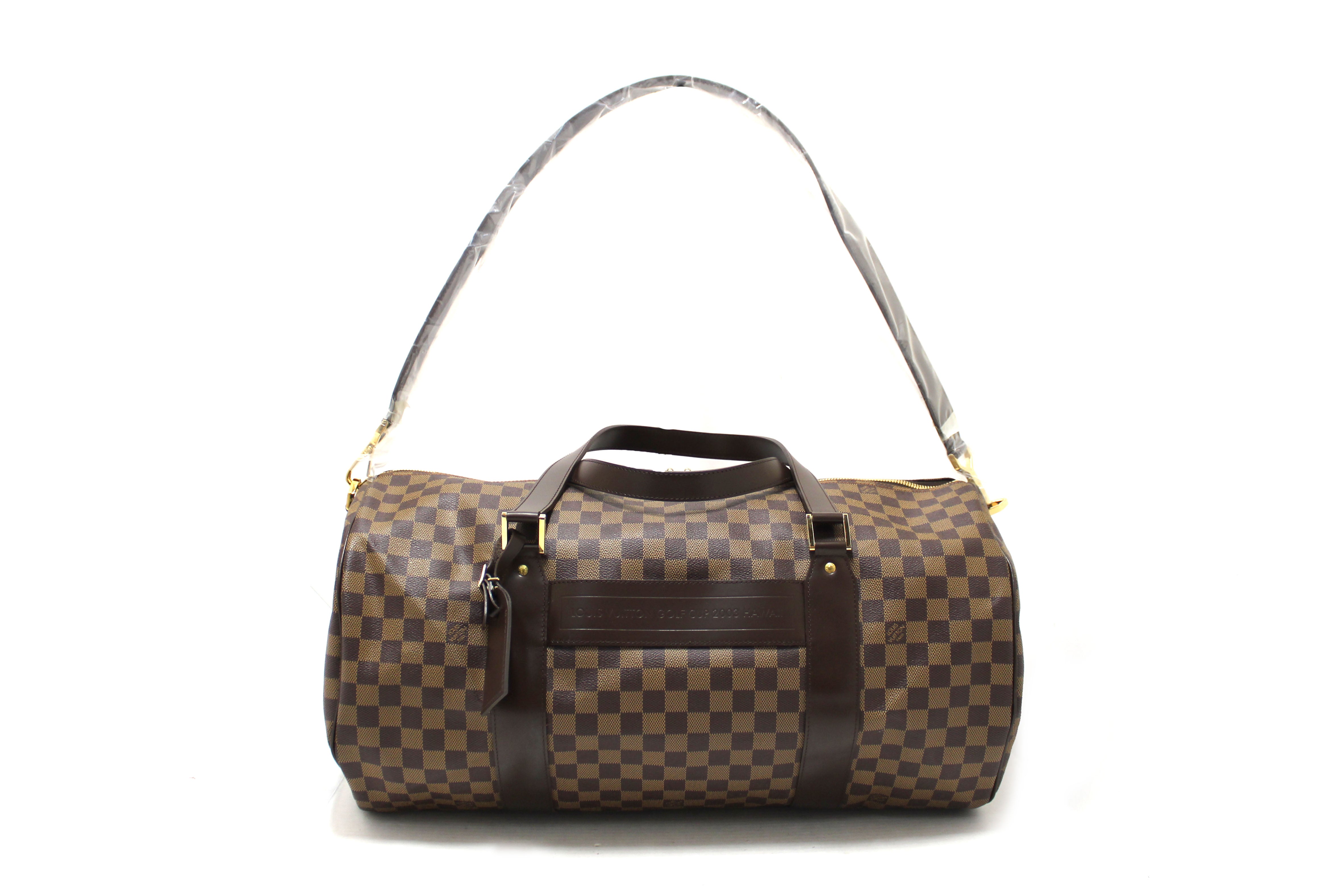 Authentic NEW Louis Vuitton Limited Edition Damier Ebene Golf Cup 2003 Hawaii Sac Polochon Duffle Bag