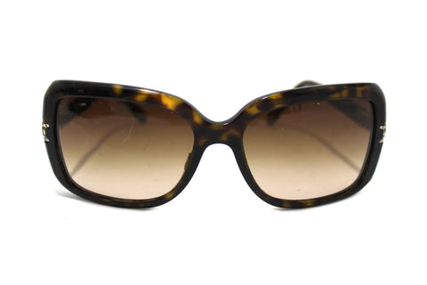 Authentic Tiffany & Co Brown Tortoise Shell Atlas Crystal Square Sunglasses