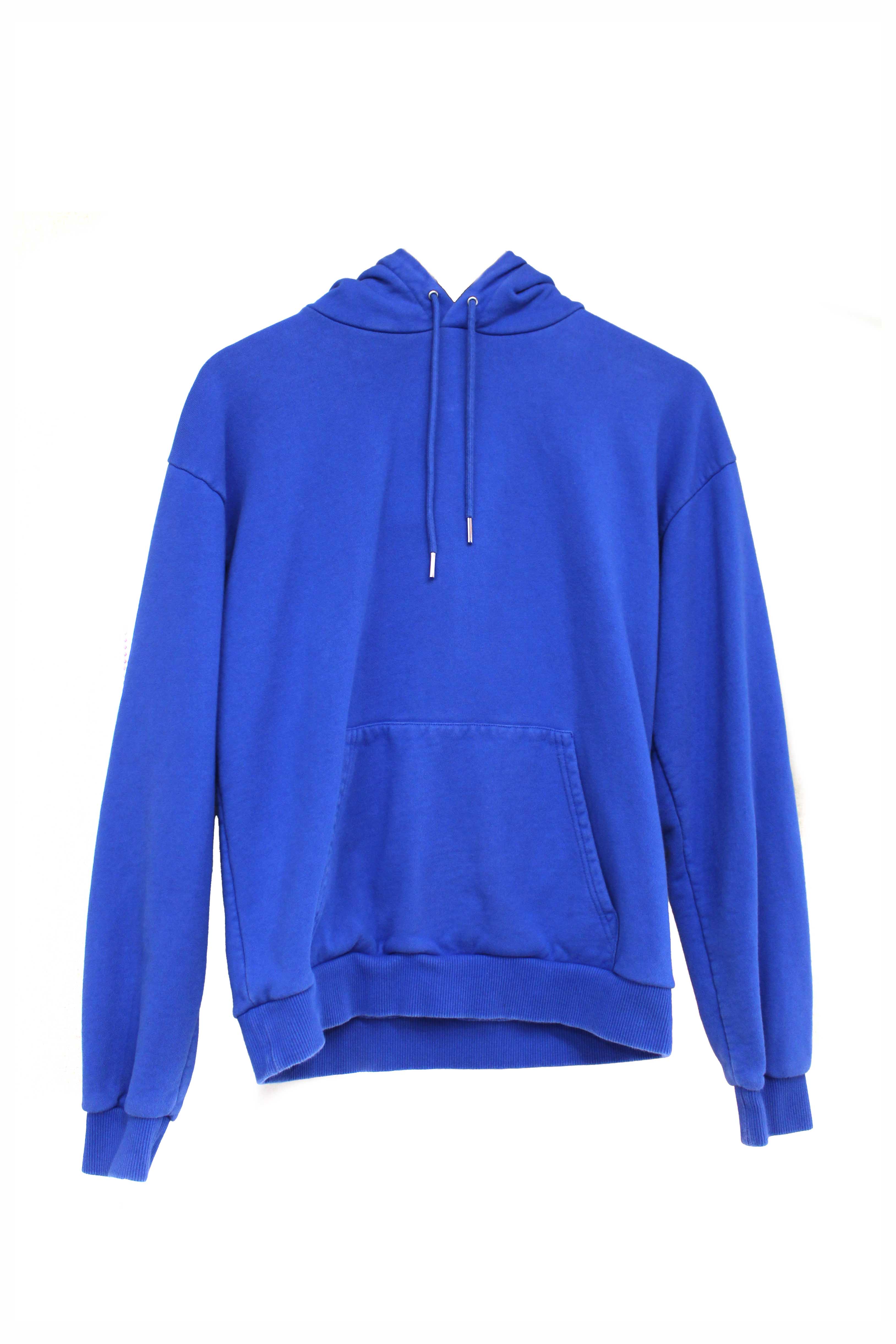 Authentic Celine Blue Cotton Logo Hoodie Sweater Size XS