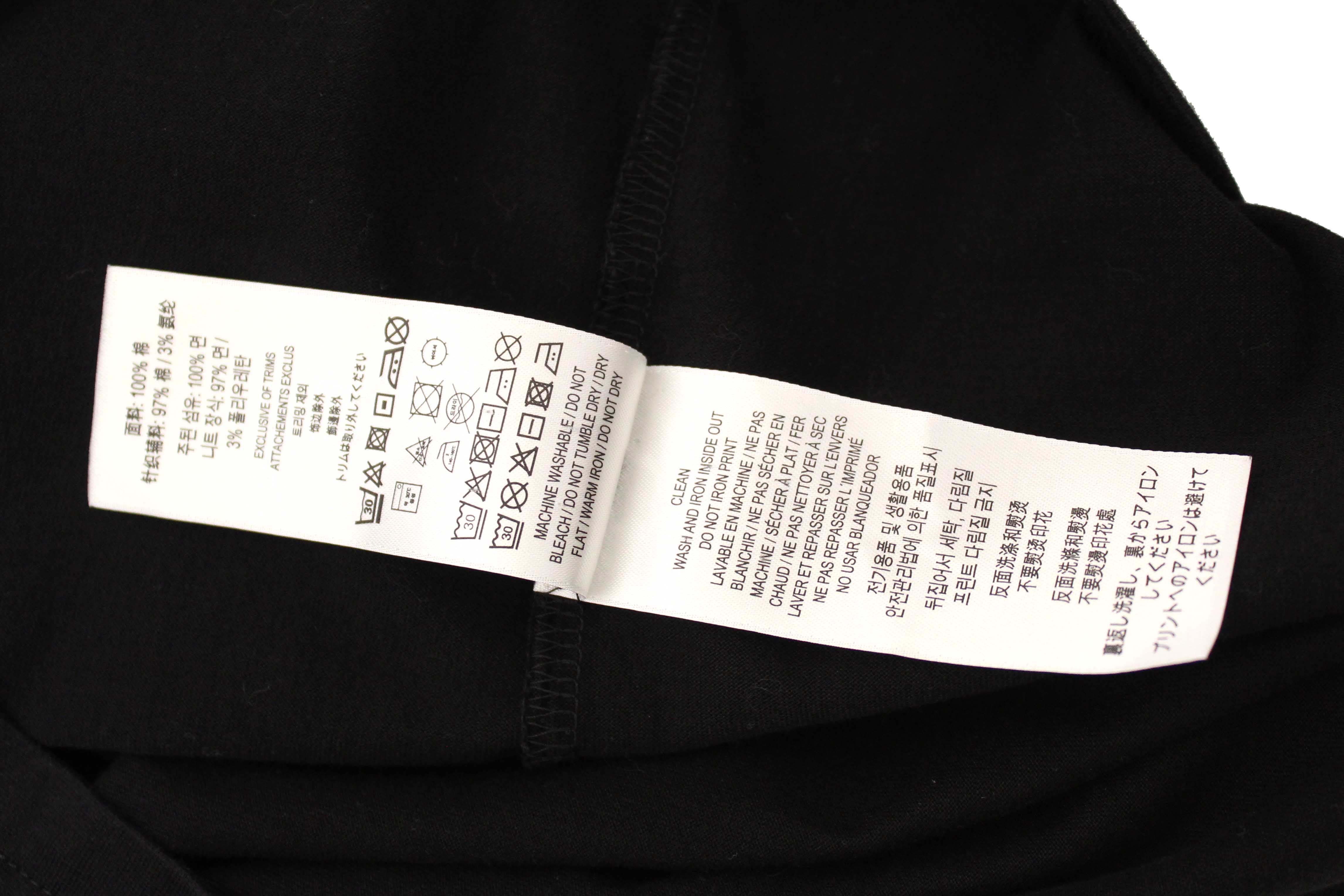 Authentic Burberry Black Cotton Logo Print T-shirt size S