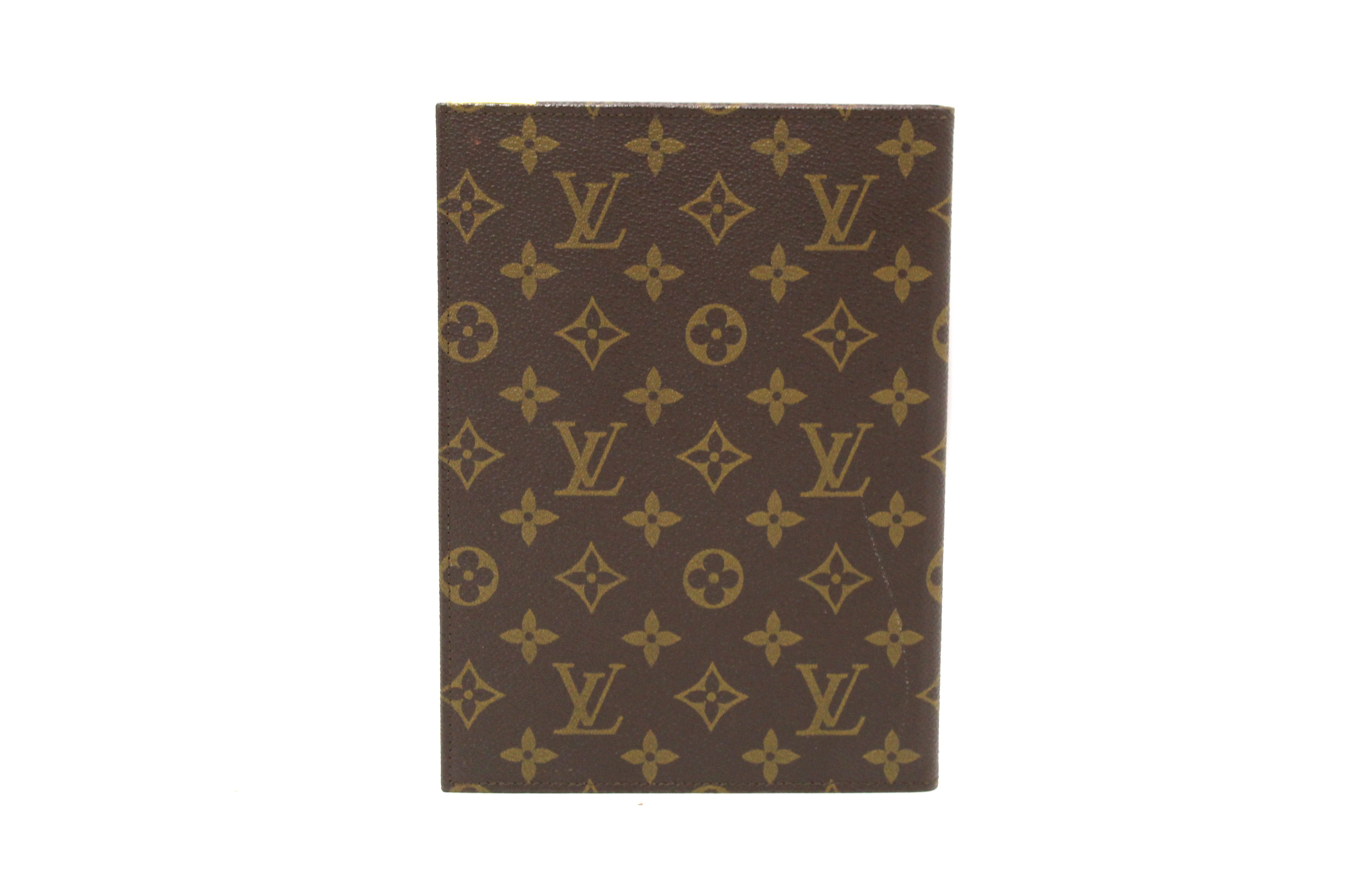 Authentic Vintage Louis Vuitton Monogram Canvas Desk Agenda Cover