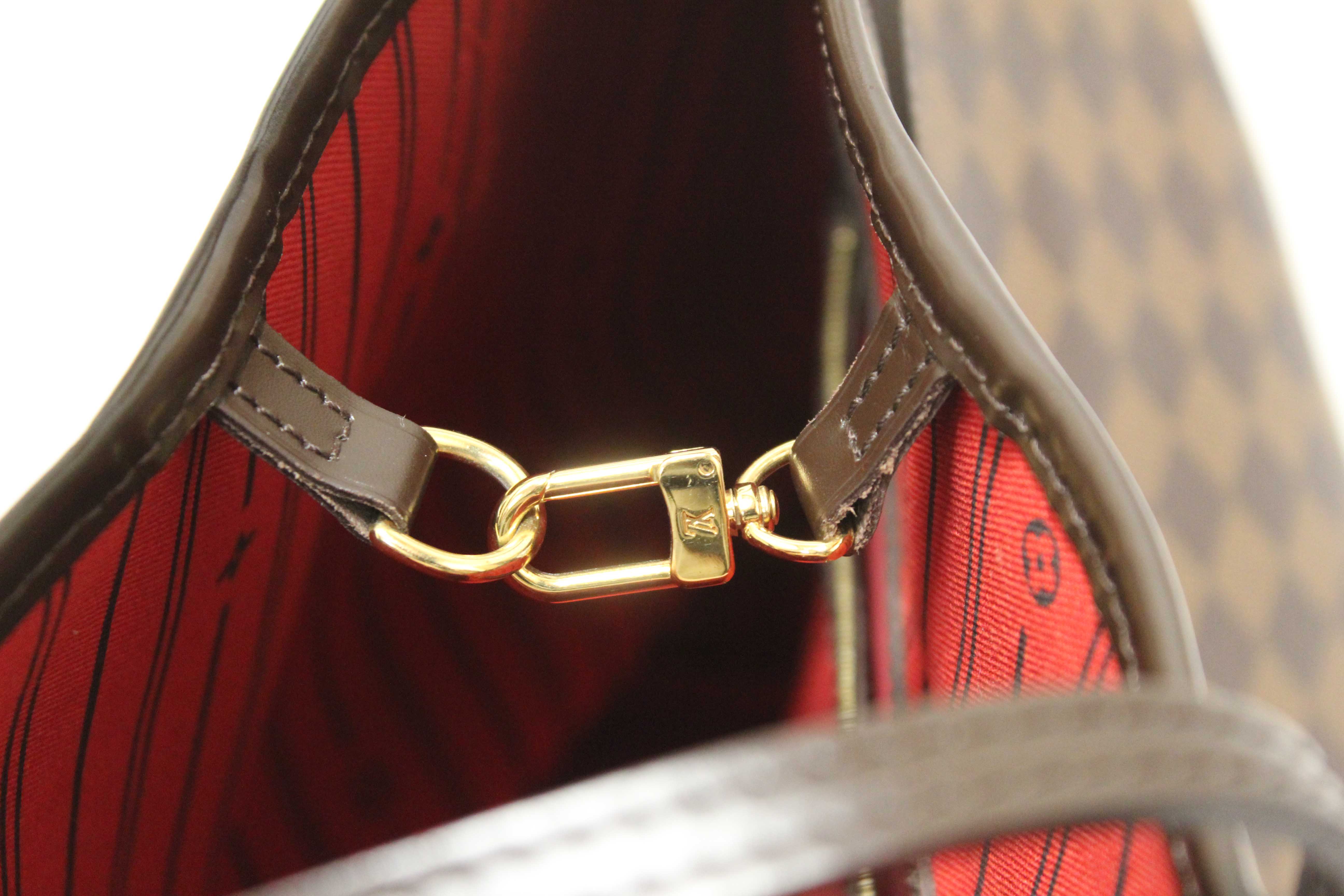 Authentic Louis Vuitton Damier Ebene Neverfull GM Tote Shoulder Bag